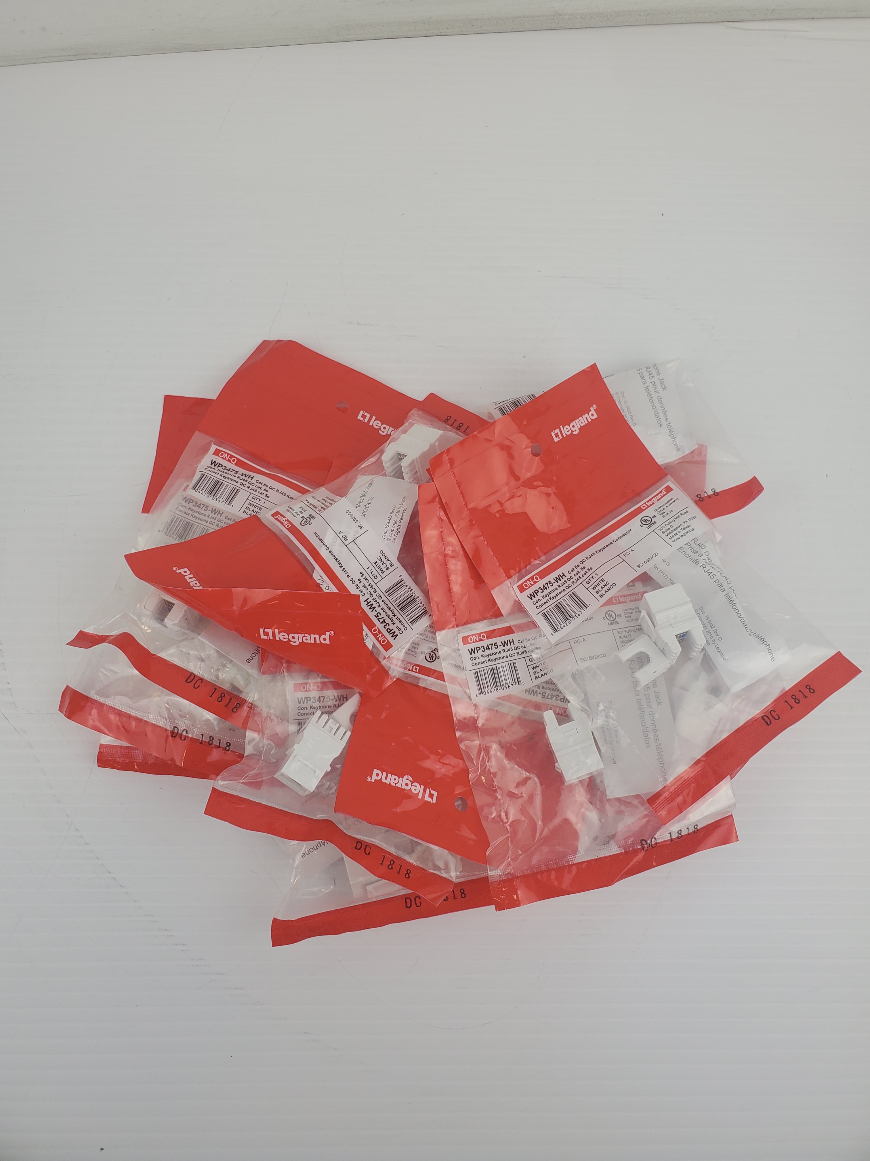 Legrand WP3475-WH Keystone Connector (Lot of 12)