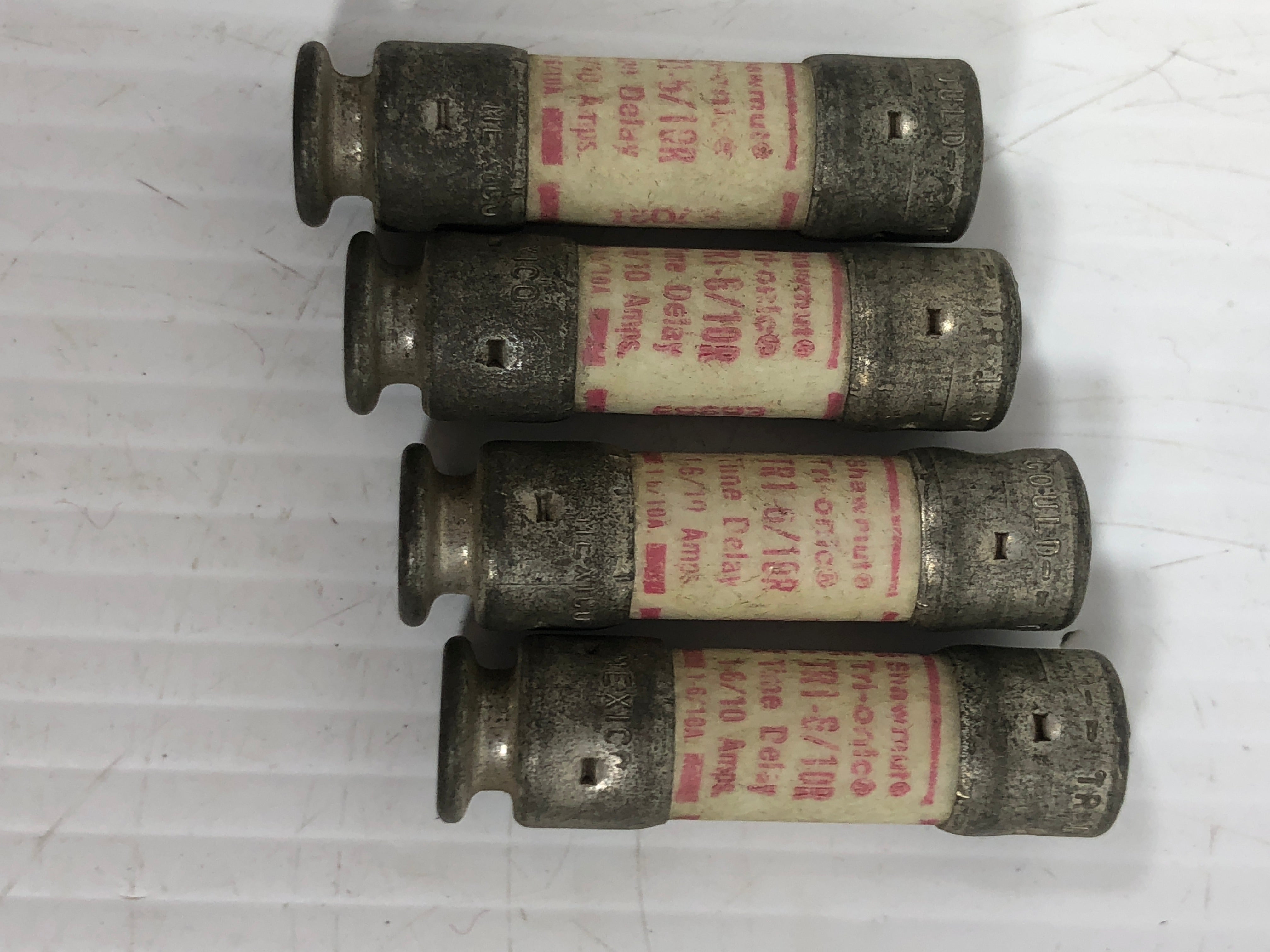 Gould Shawmut TR 6/10 Tri-Onic Fuse - Lot of 4