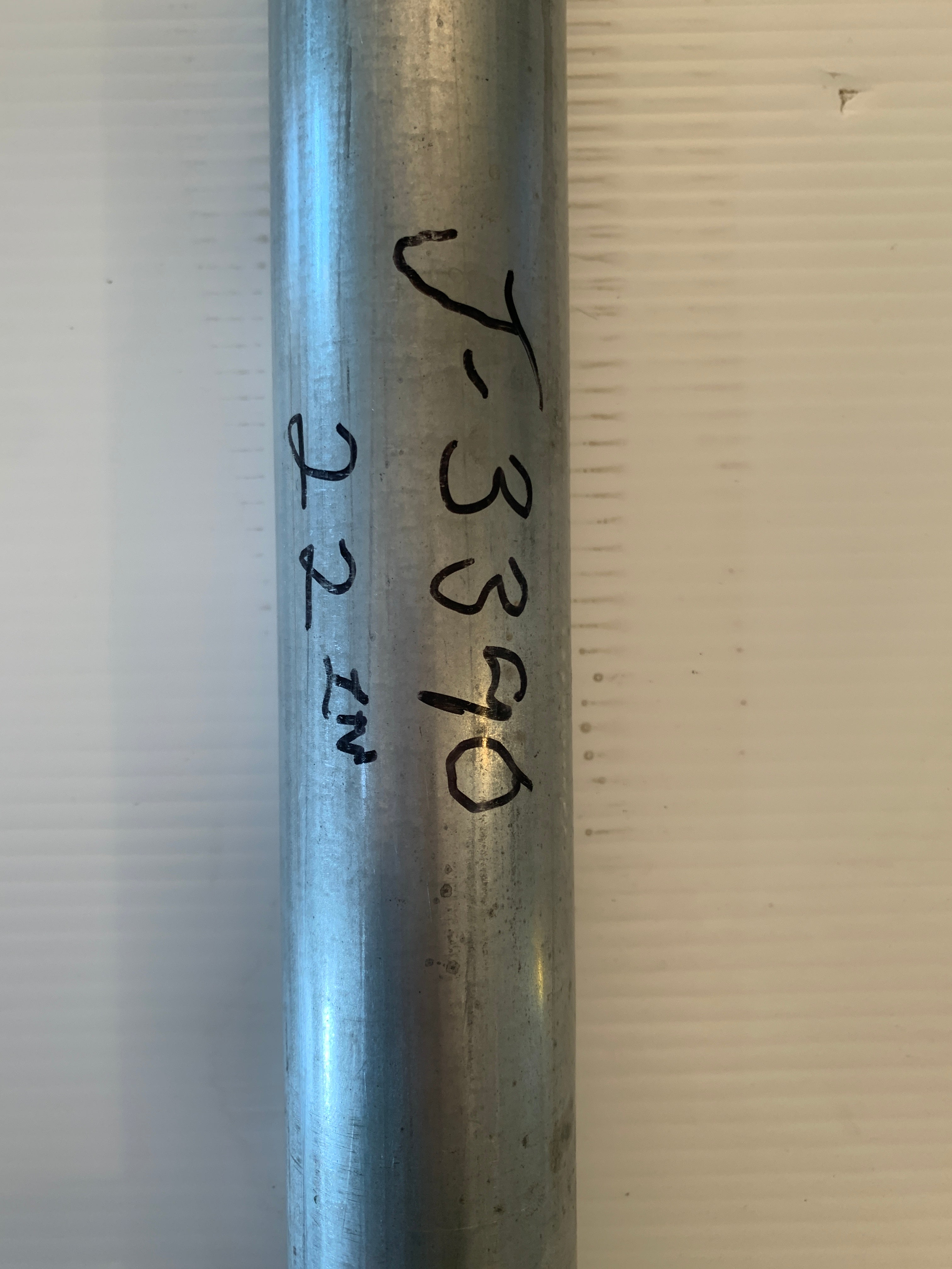 Gravity Conveyor Roller 21.5" L & 15.5" L x 1.89" O.D. x 0.44" Axle Width Qty. 2