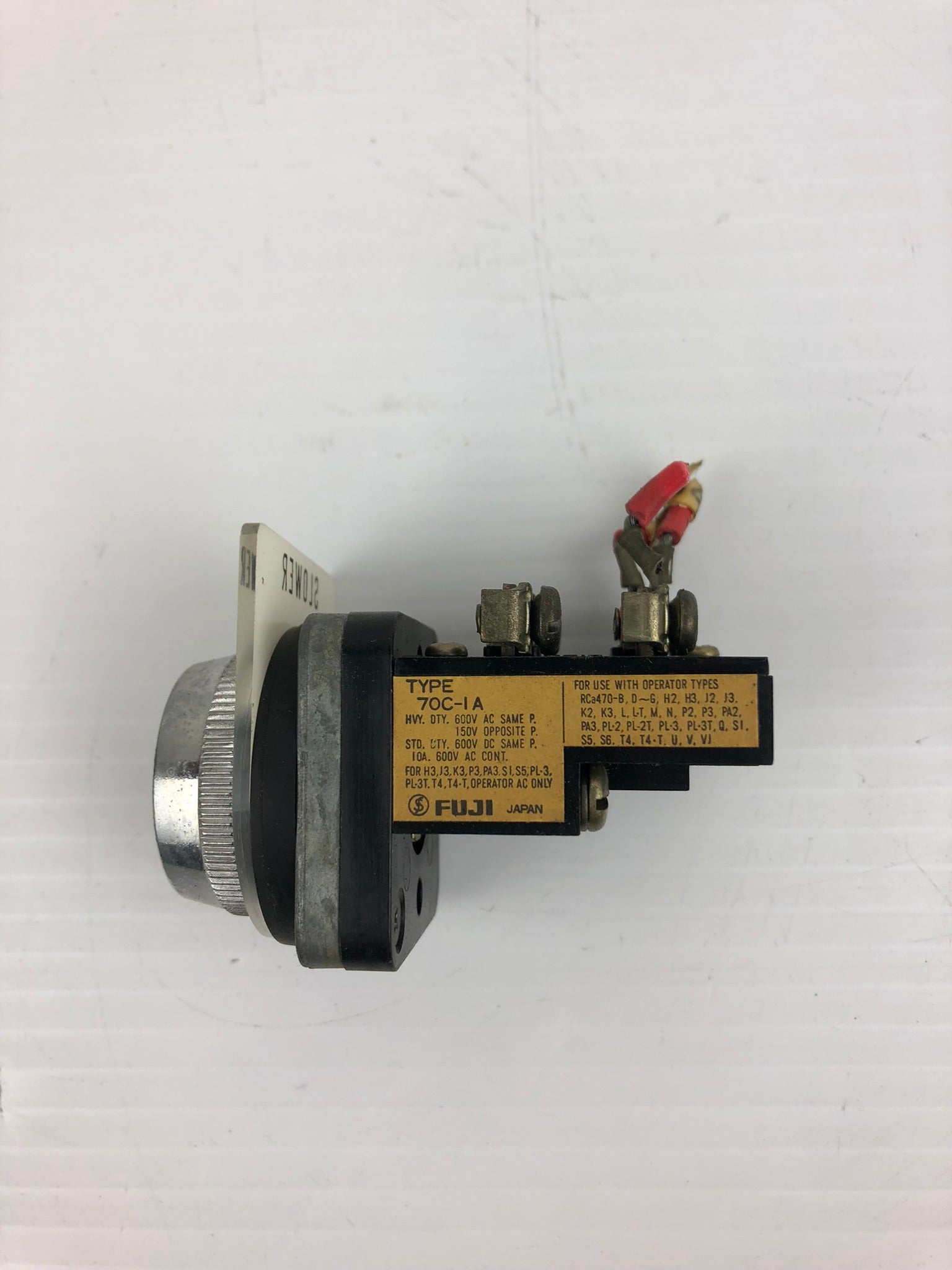 Fuji 70C-IA Selector Switch Black with Slower Selection 600 VAC