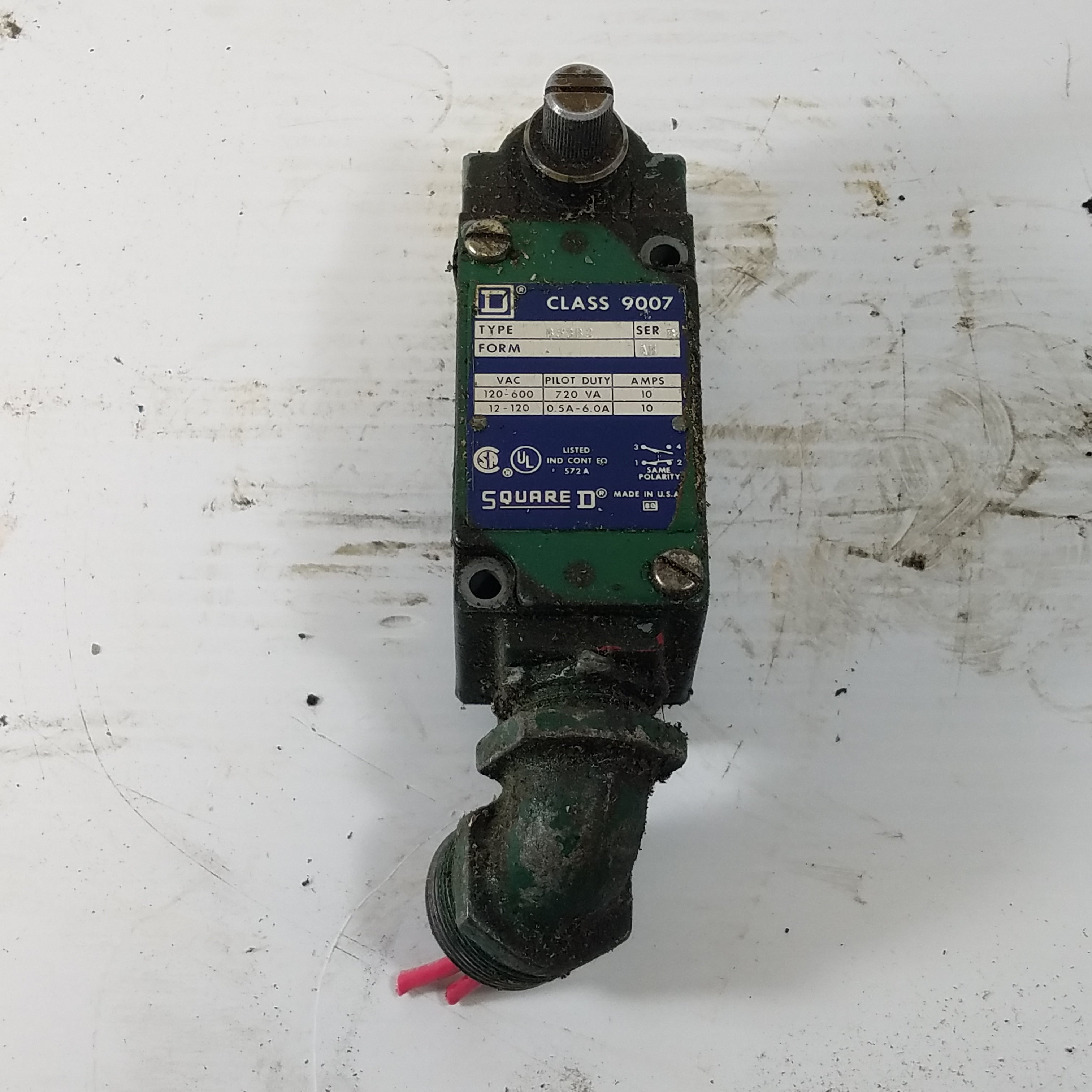 Square D B53B2 Limit Switch Class 9007 Series B