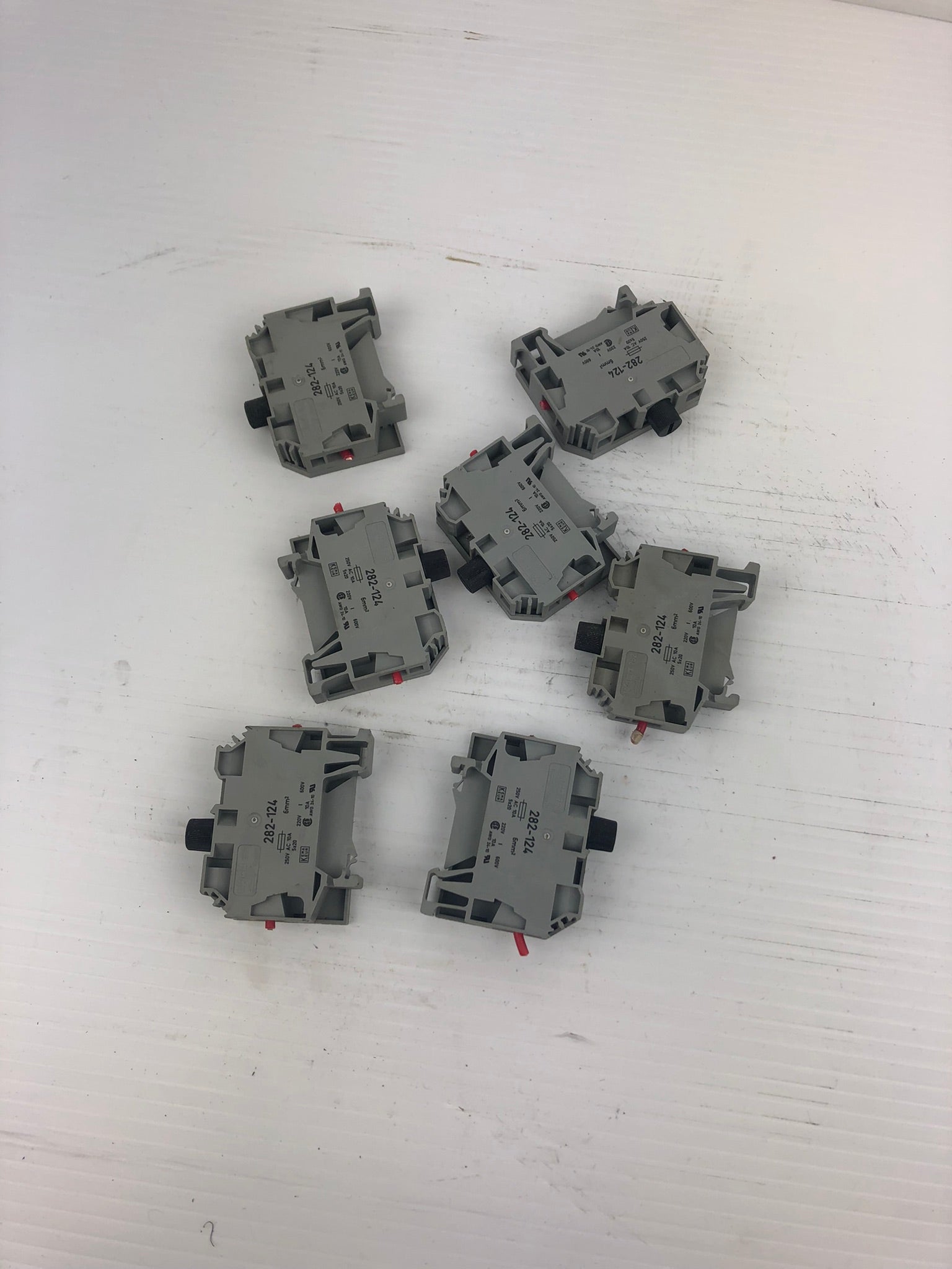 WAGO 282-124 Fusible Terminal Block (Lot of 7)