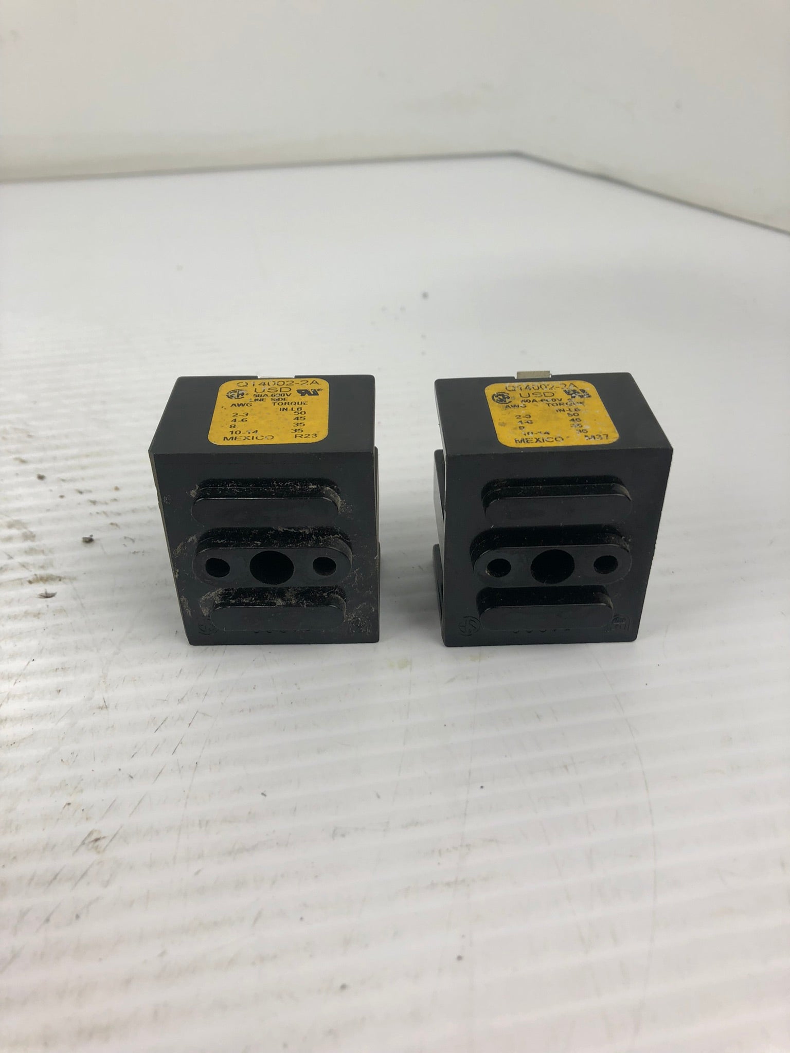 Cooper Bussmann Q14002-2A Terminal Block 60A-600V - Lot of 2