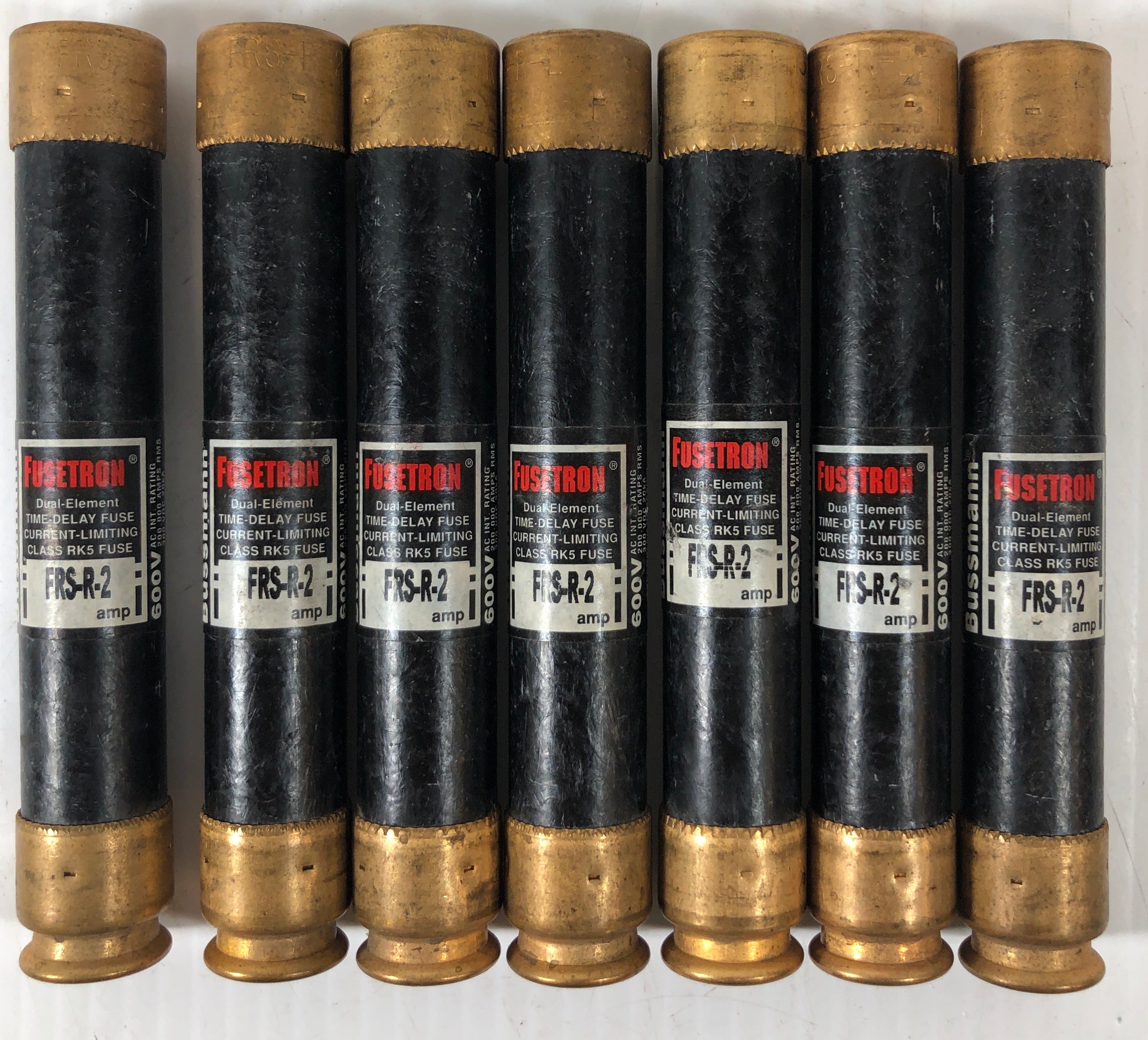 Bussman Fusetron FRS-R-2 Fuse - Lot of 7