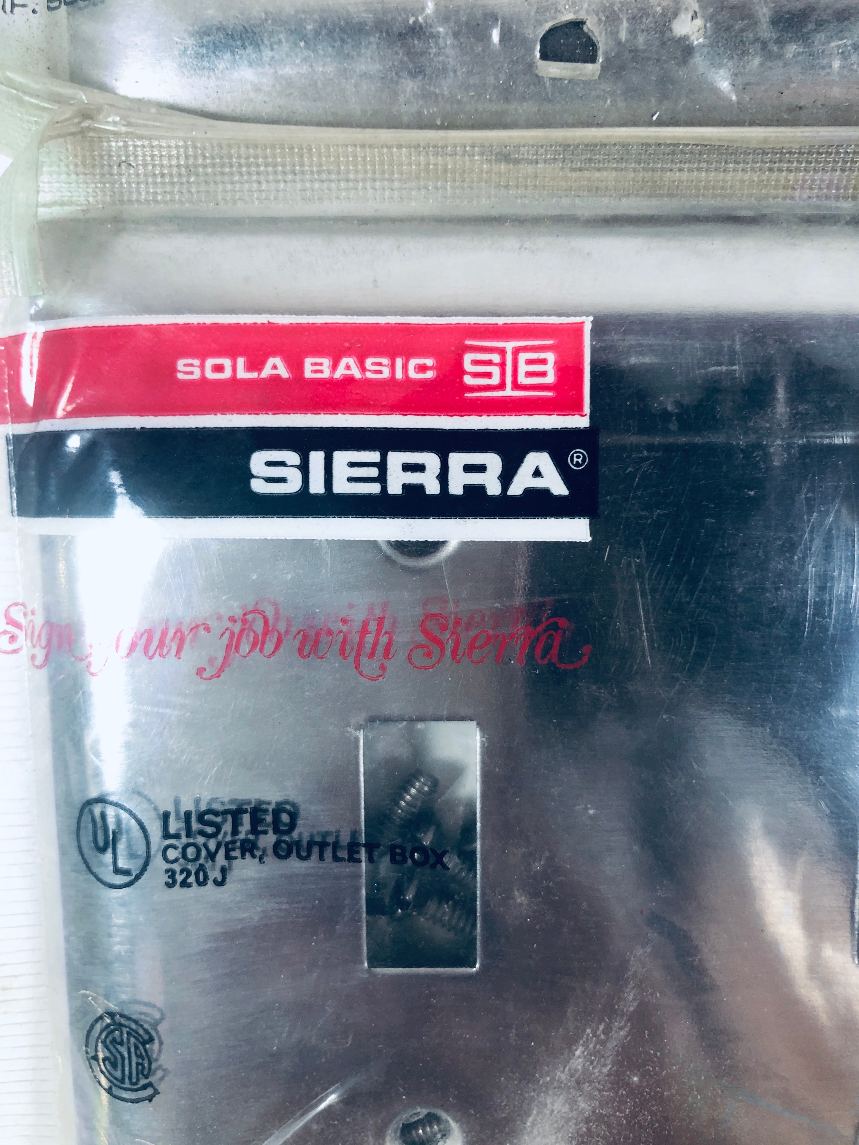 Sola Basic Sierra Metal WallPlate 5 Toggle Switch - Lot of 3