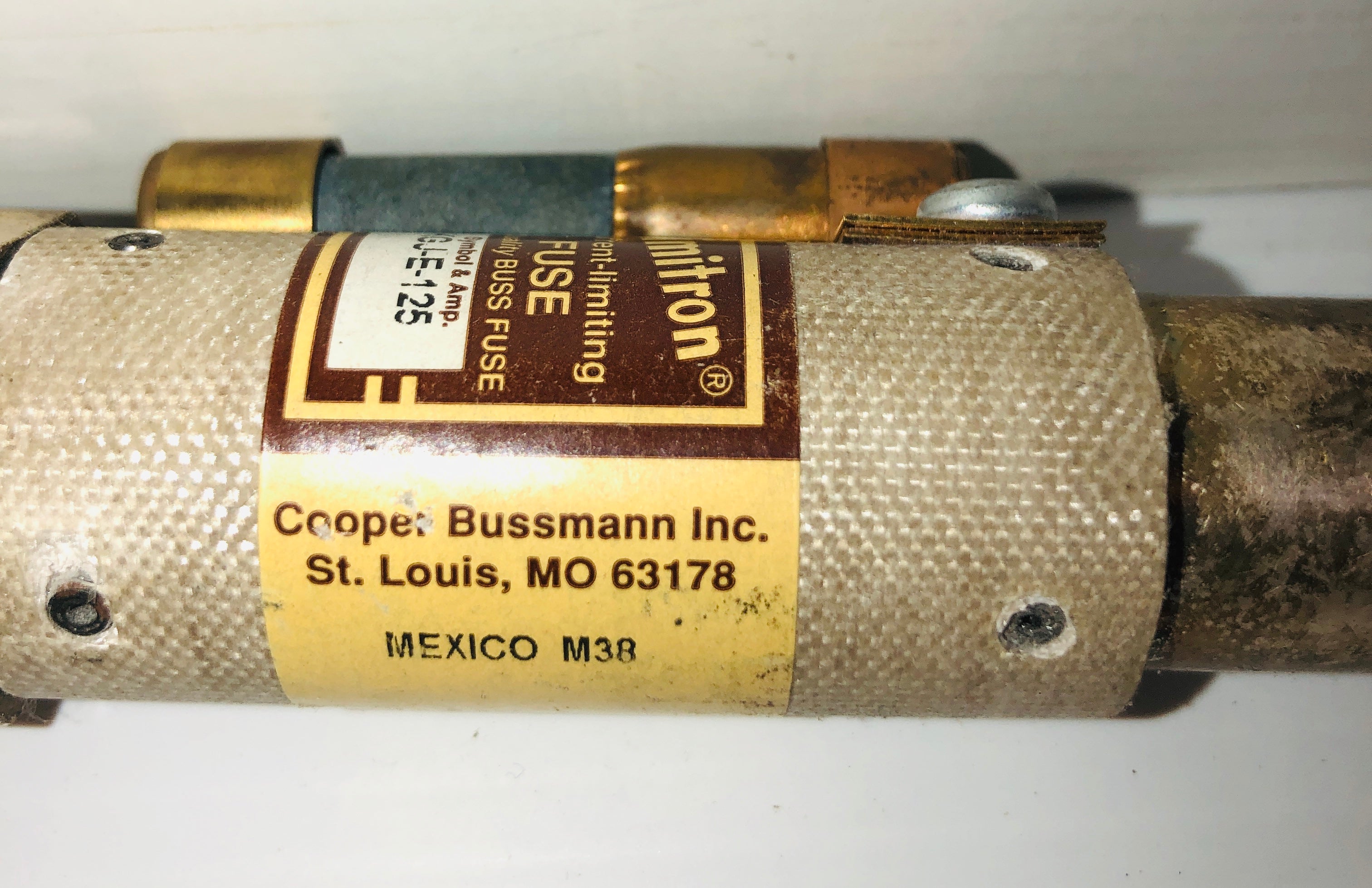 Cooper Bussman Limitron KGJ-E-125 Current Limiting Capacitor Fuse