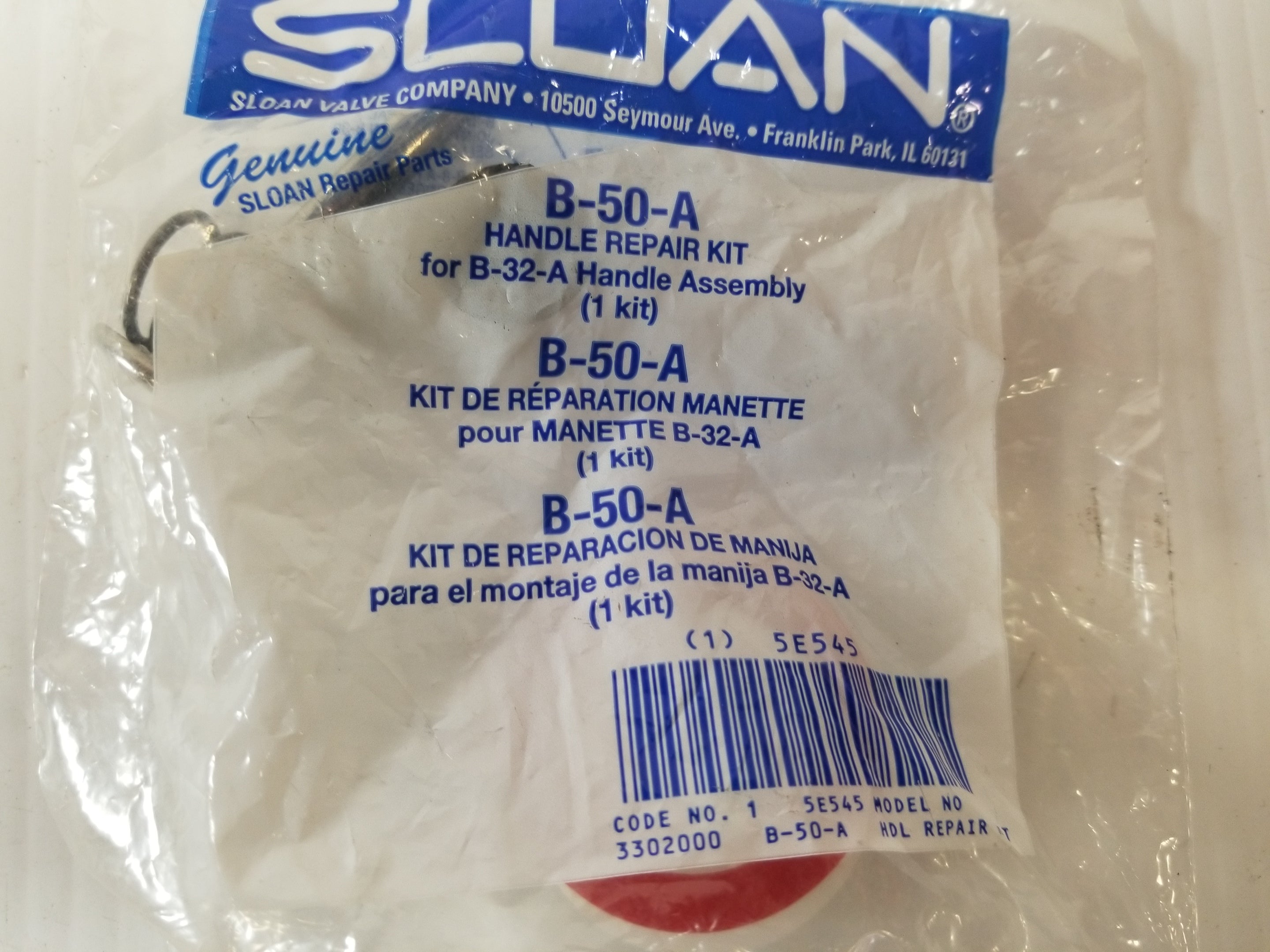 Sloan B-50-A Valve Handle Repair Kit