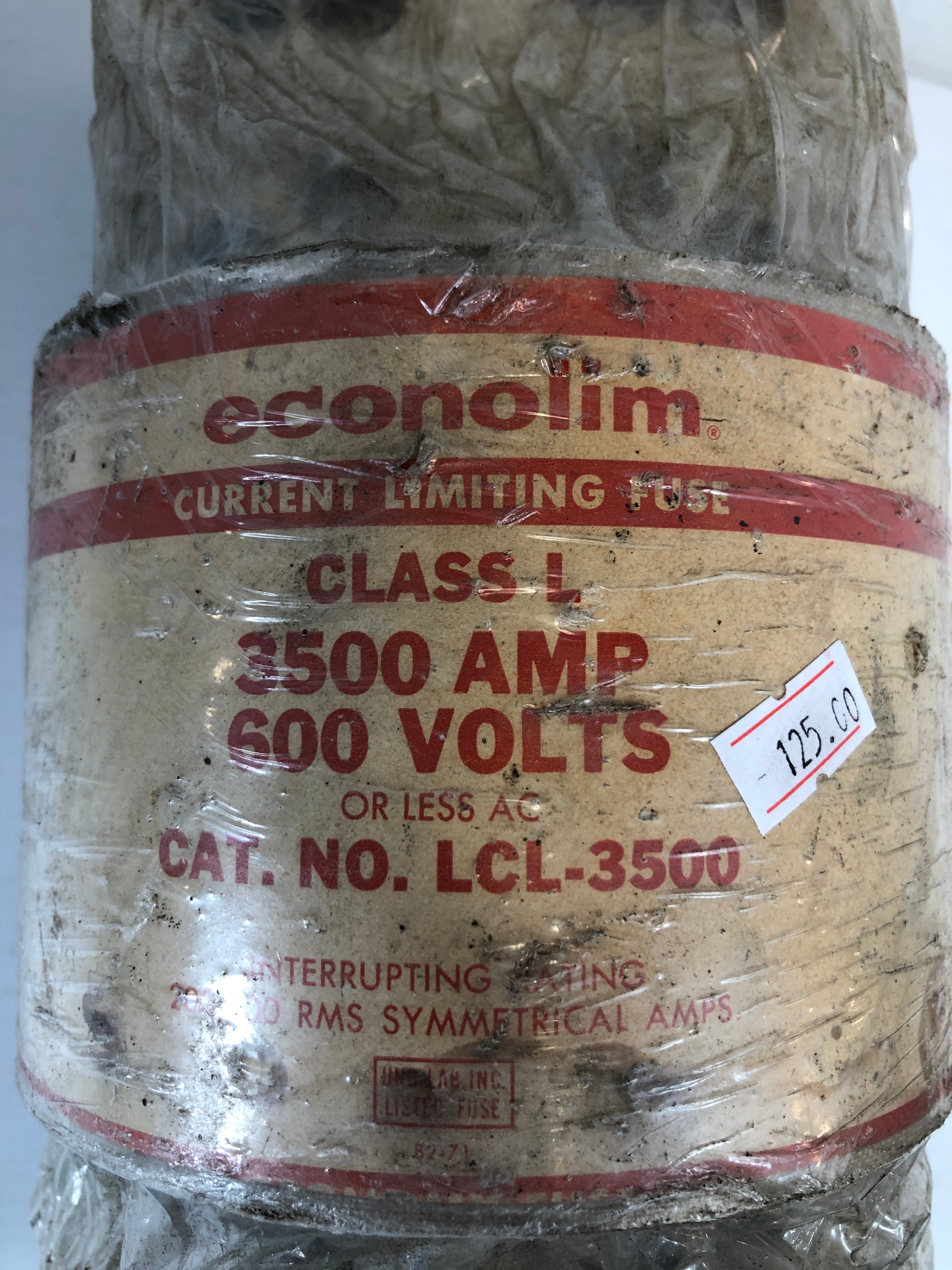 Econolim LCL-3500 Class L Fuse 3500 Amp 600 Volts