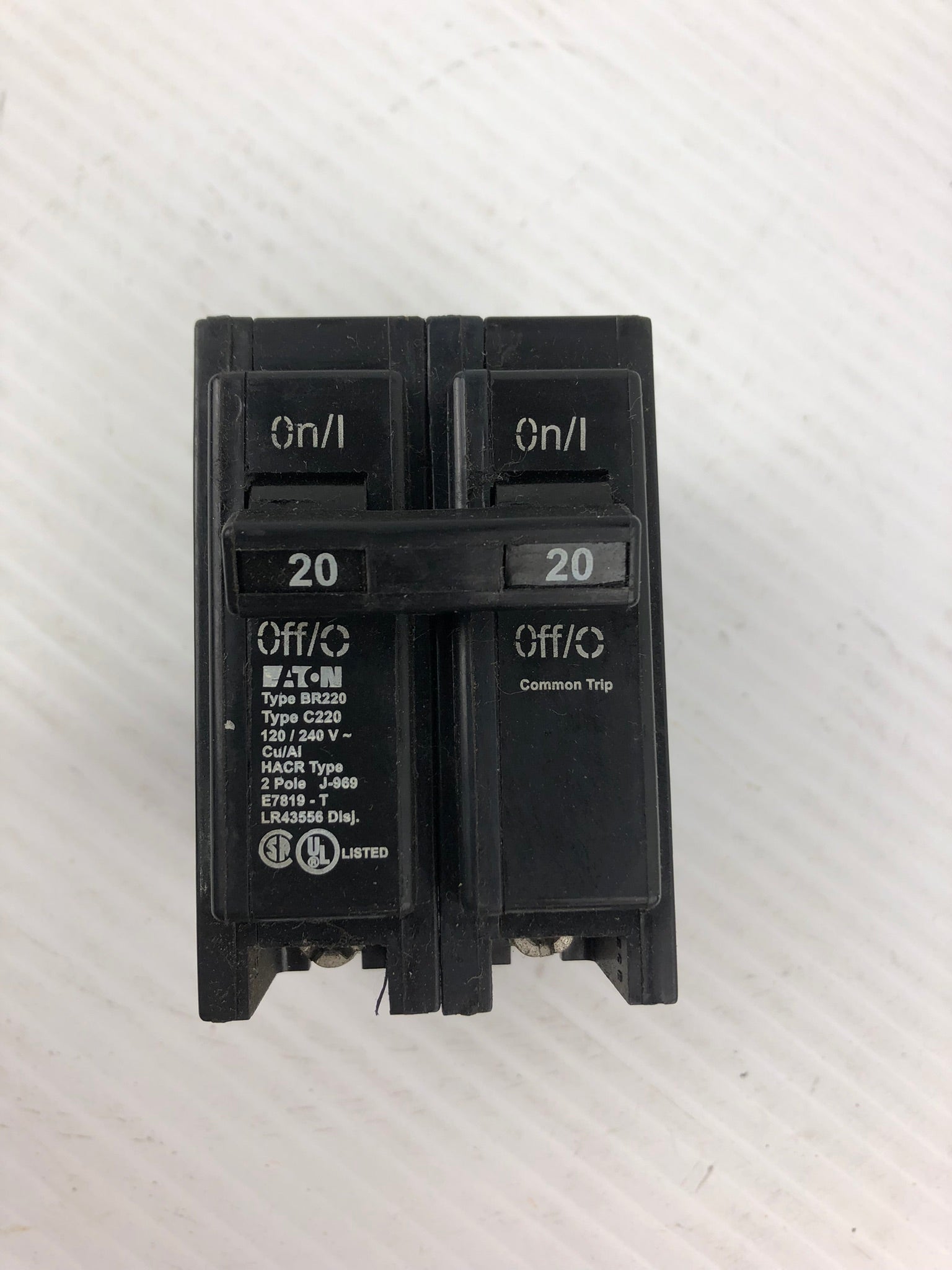 Eaton BR220 2 Pole Circuit Breaker