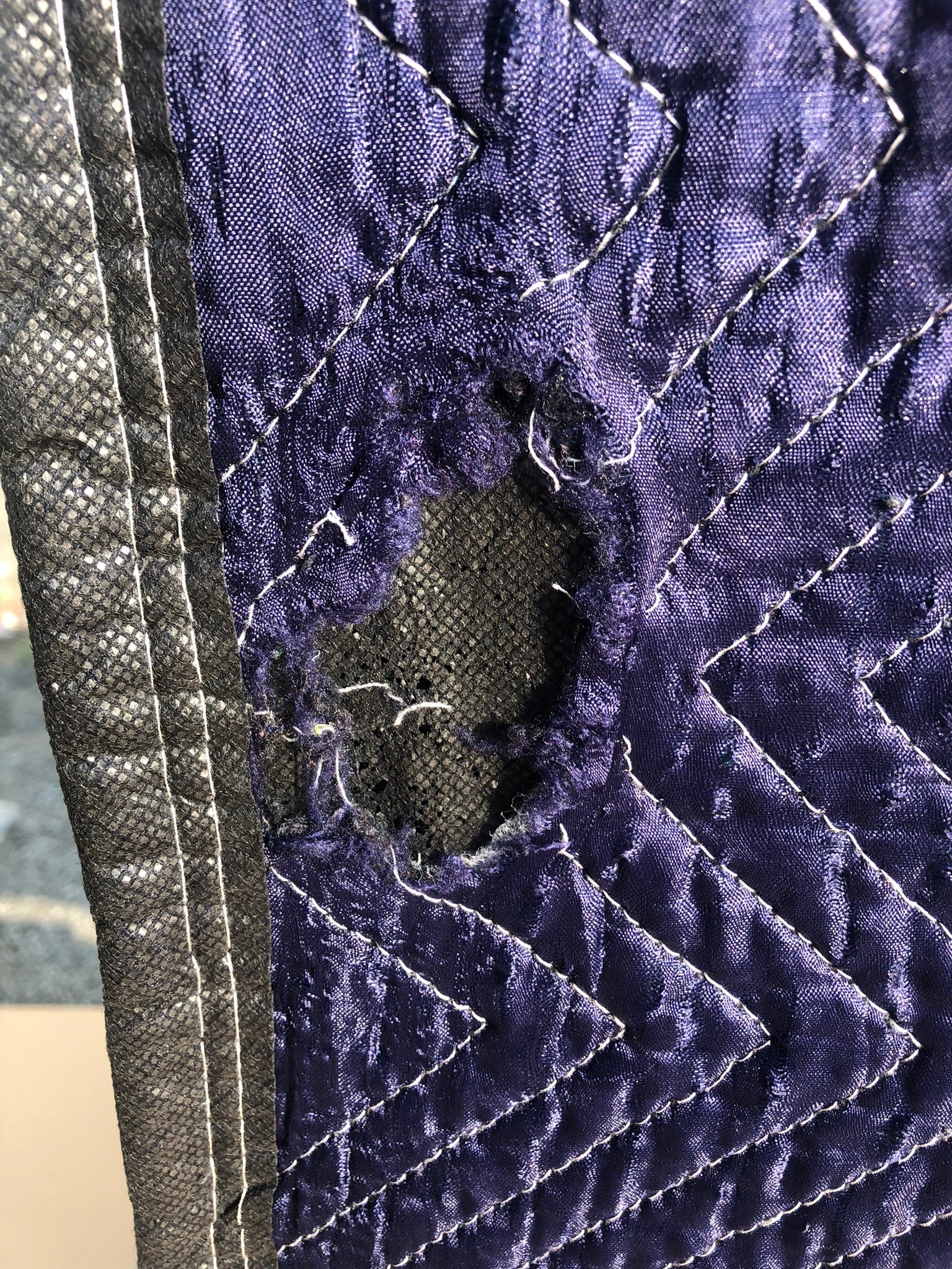 Moving Blanket ~76" X 69" Black Blue Heavy Duty Shipping Packing Furniture