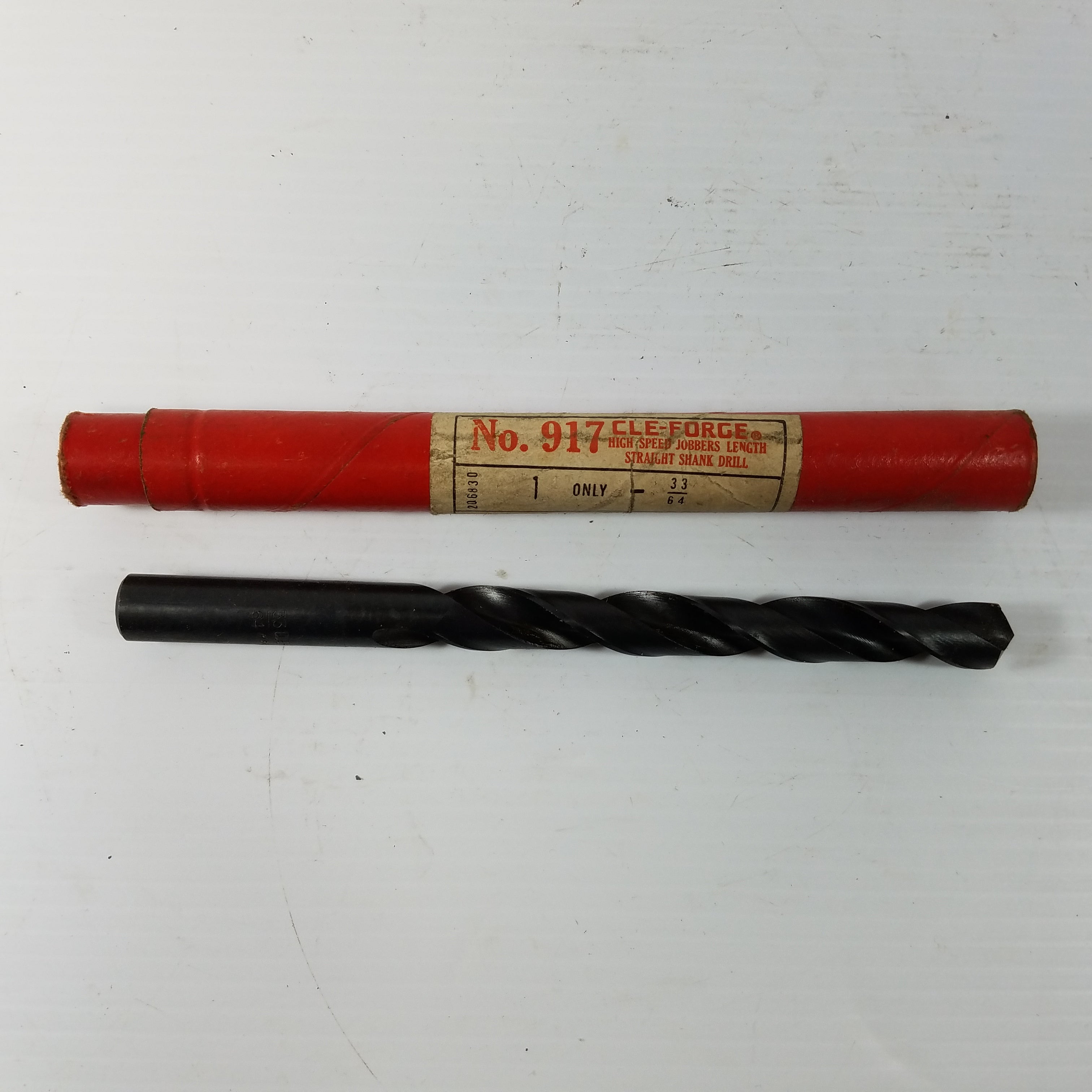 Cle-Forge No.917 206830 33/64 High Speed Straight Shank Drill Bit