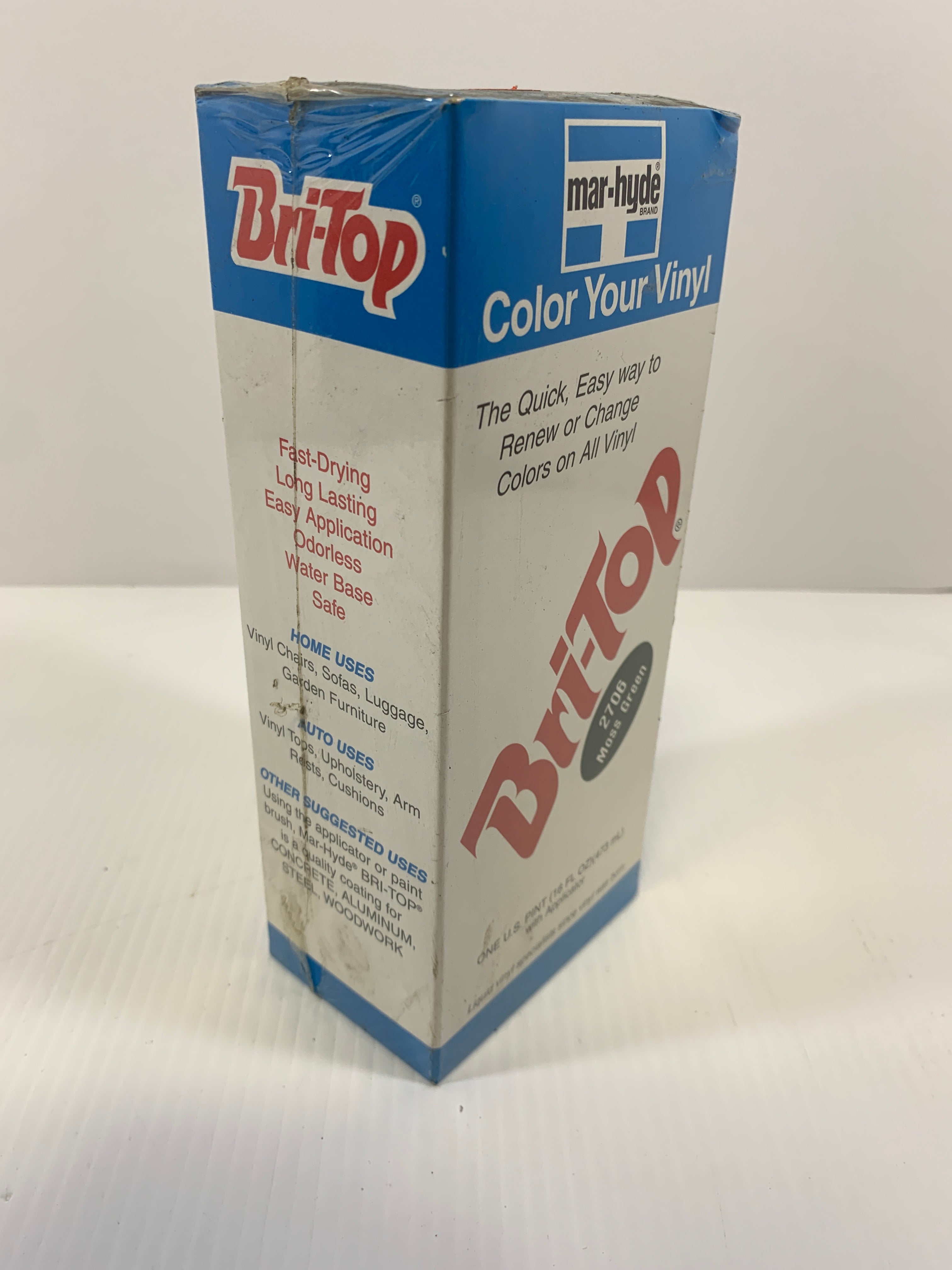 Mar-Hyde Bri-Top Vinyl Color 2706 Moss Green Collectible Vintage Box