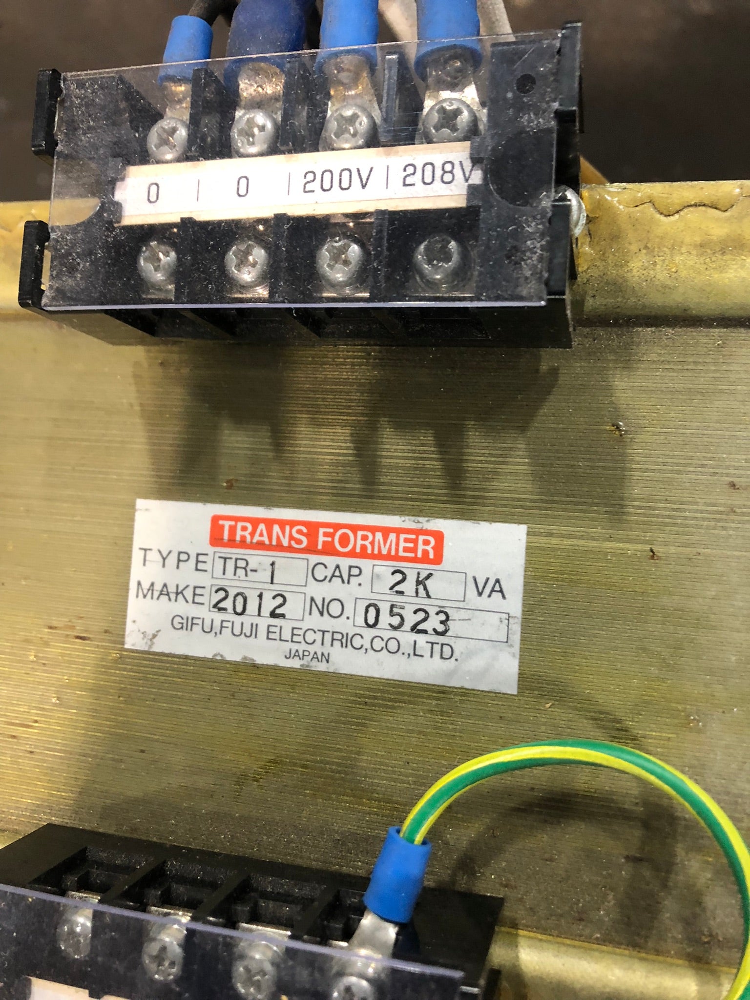 Fuji Electric TR-1 Transformer 2kVa Capacity 0523
