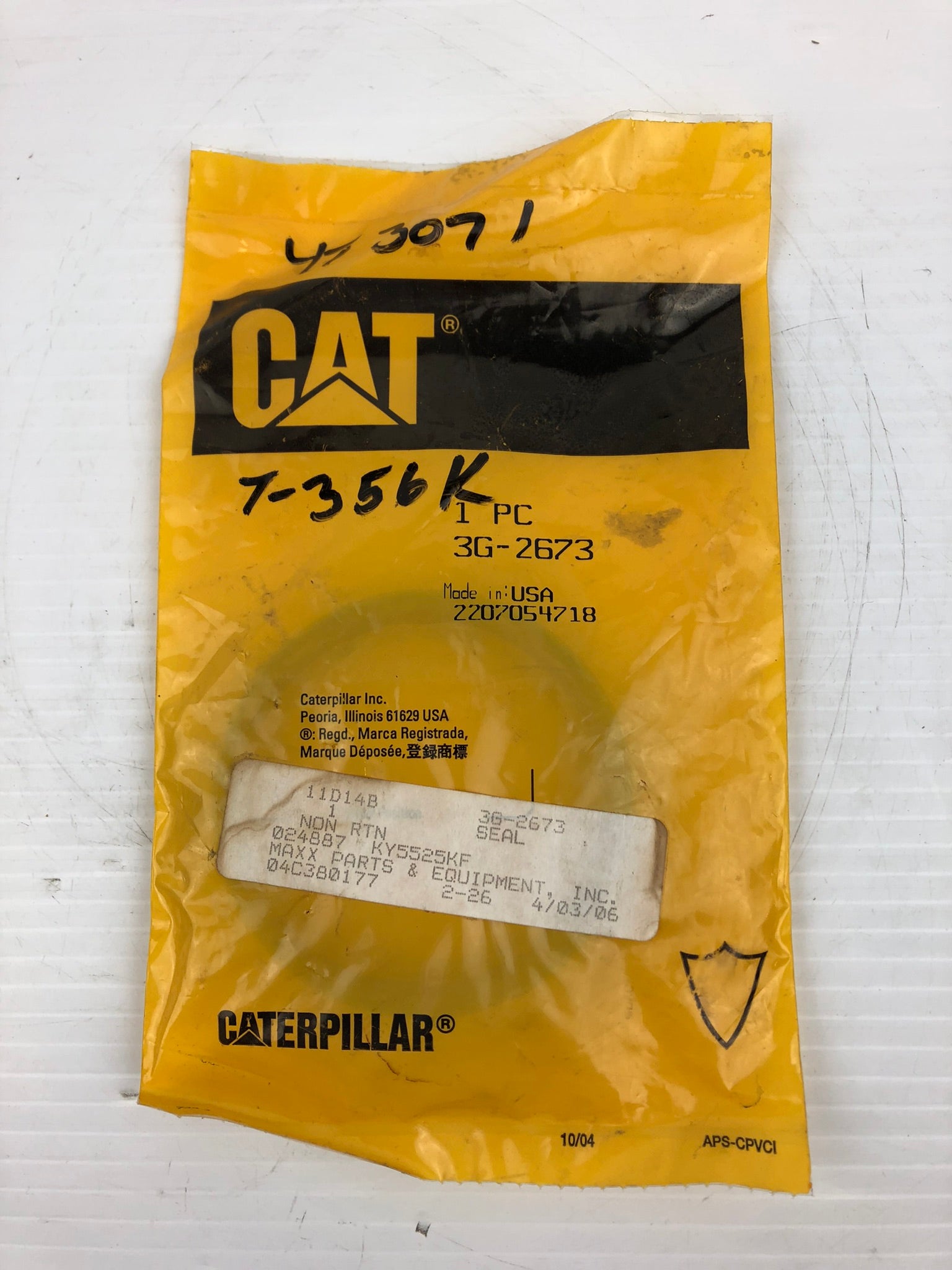 CAT 3G-2673 Seal Caterpillar 3G2673