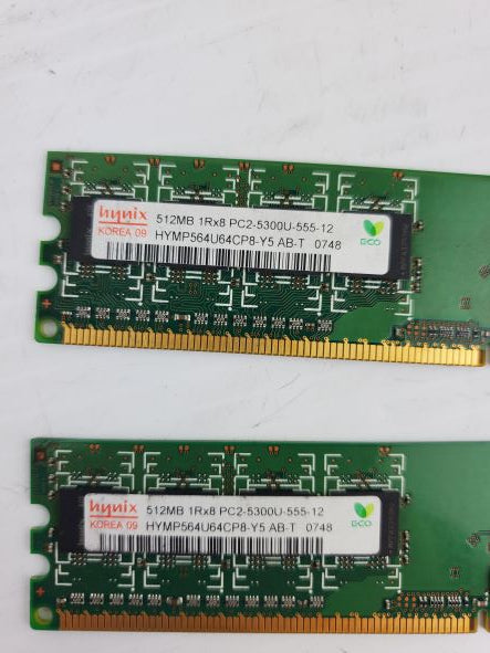 Dell SNPX8388C/512 RAM Memory 512MB (Lot of 2)