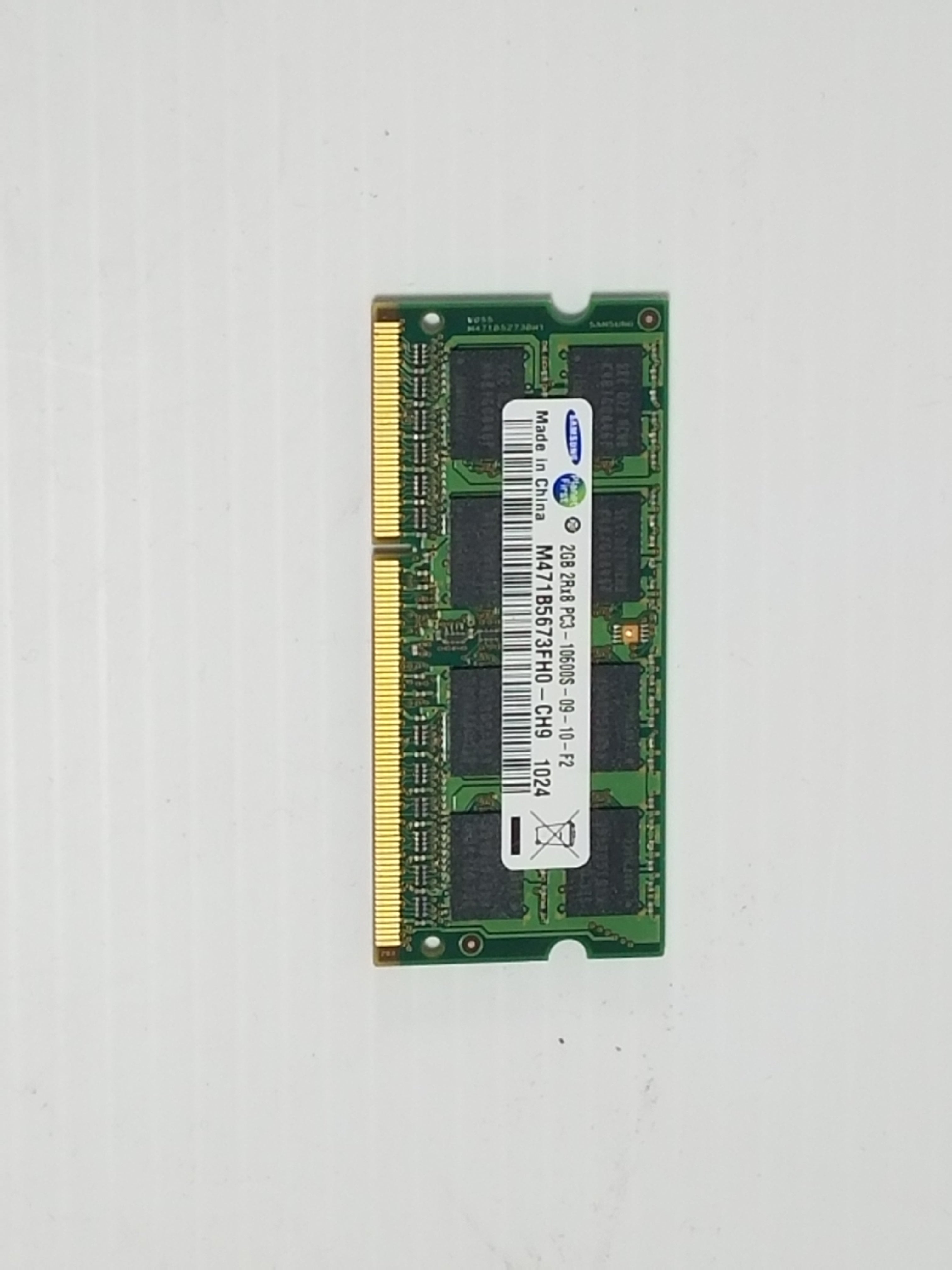 Samsung 2GB 2Rx8 PC3-10600S-09-10-F2 M471B5673FH0-CH9