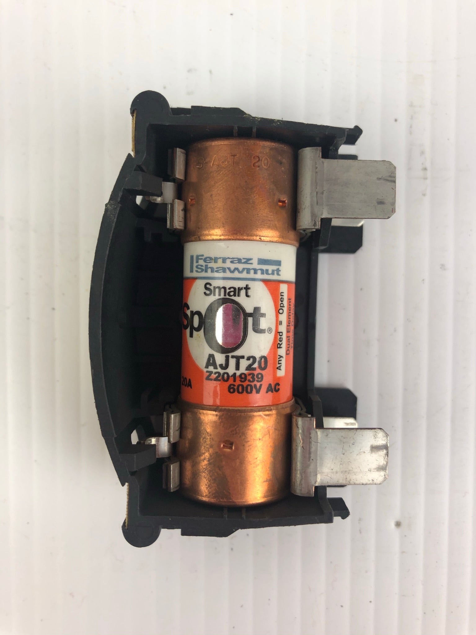 Lot of 2 - Buss JT60030 Fuse Holder 0-30A 600VAC with Smart Spot Fuses