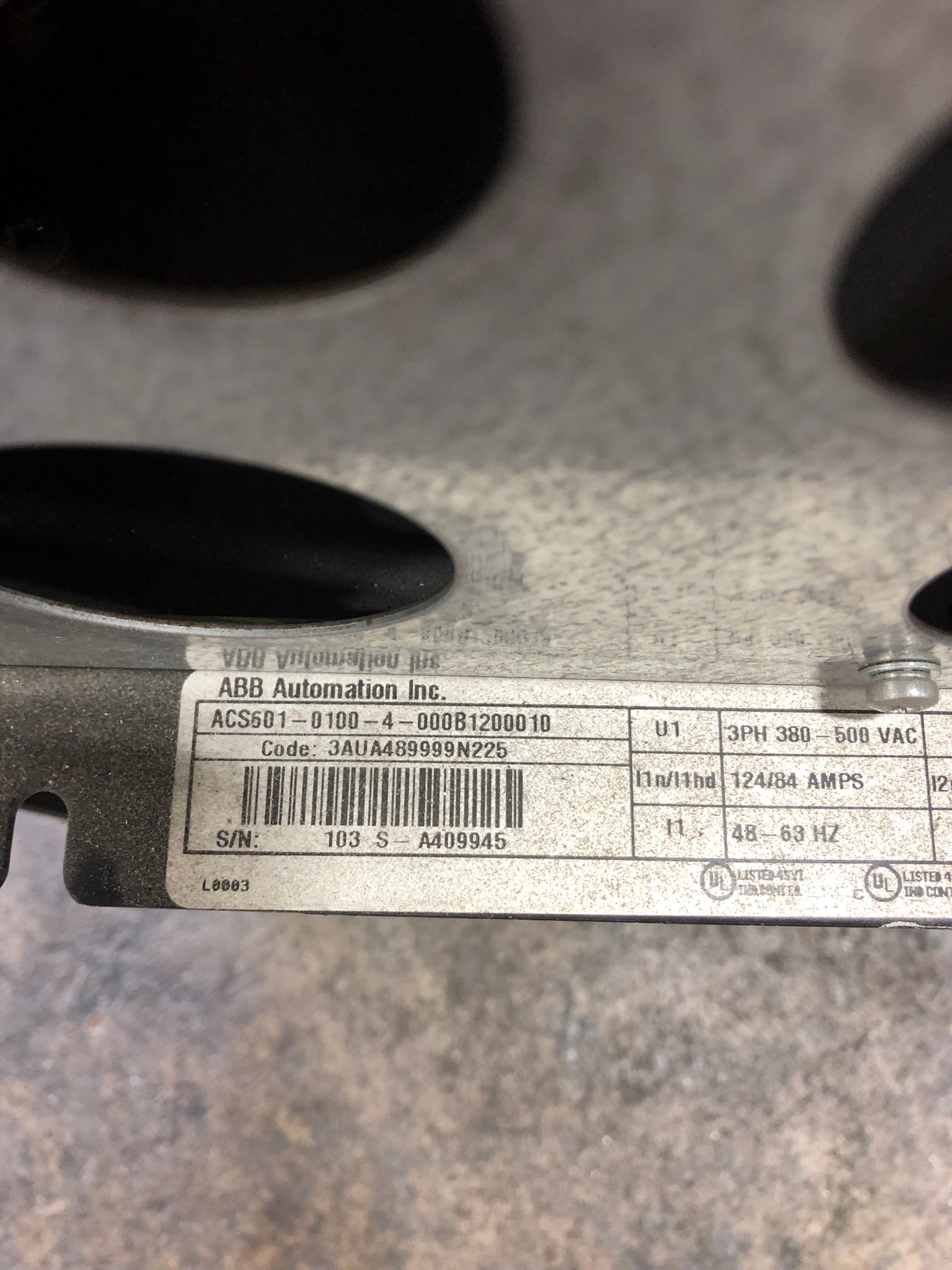 ABB ACS 600 Frequency Converter Drive ACS601-0100-4-000B1200010