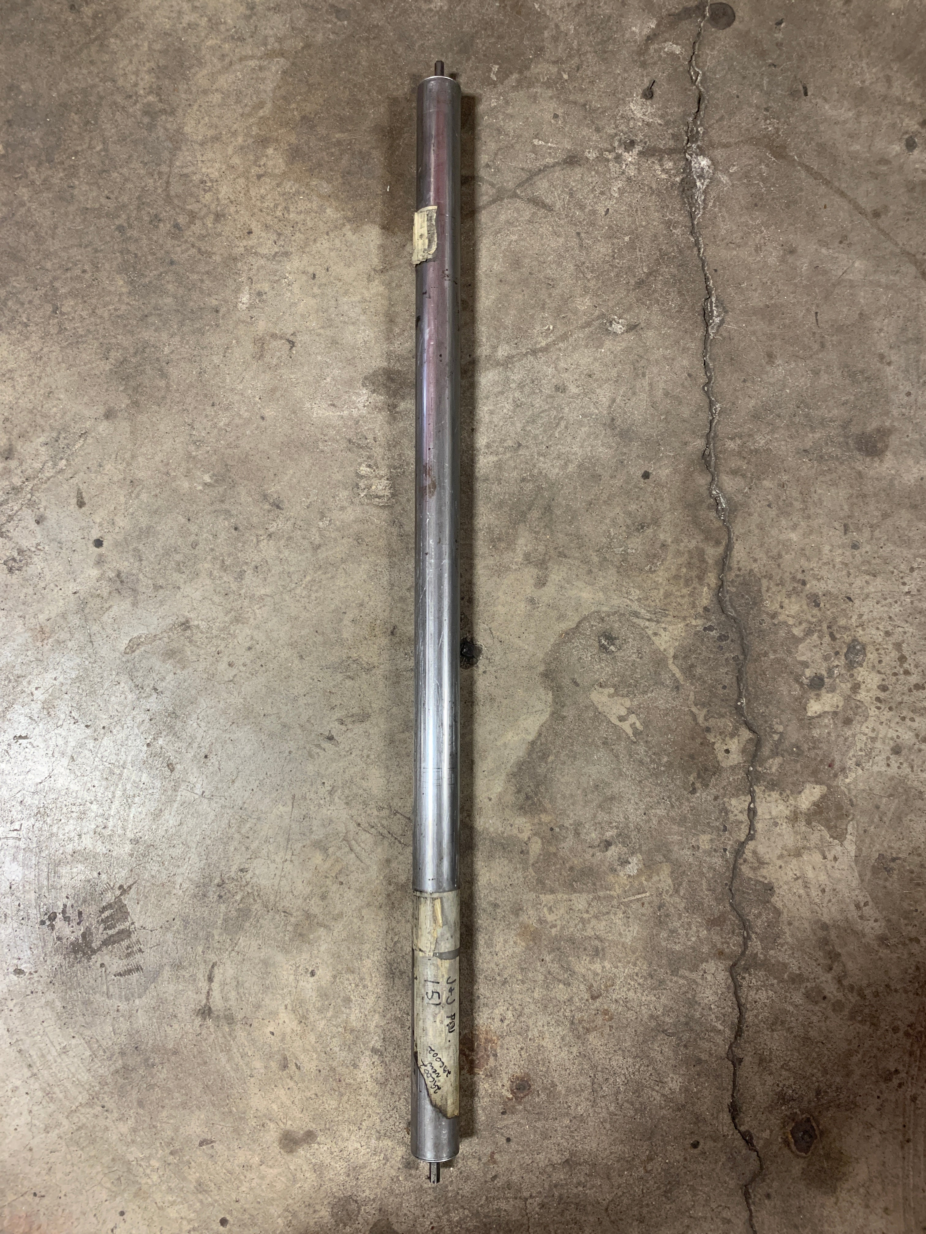 Gravity Conveyor Roller 37" L x 1.62" OD x 0.3" Axle Width - Lot of 3