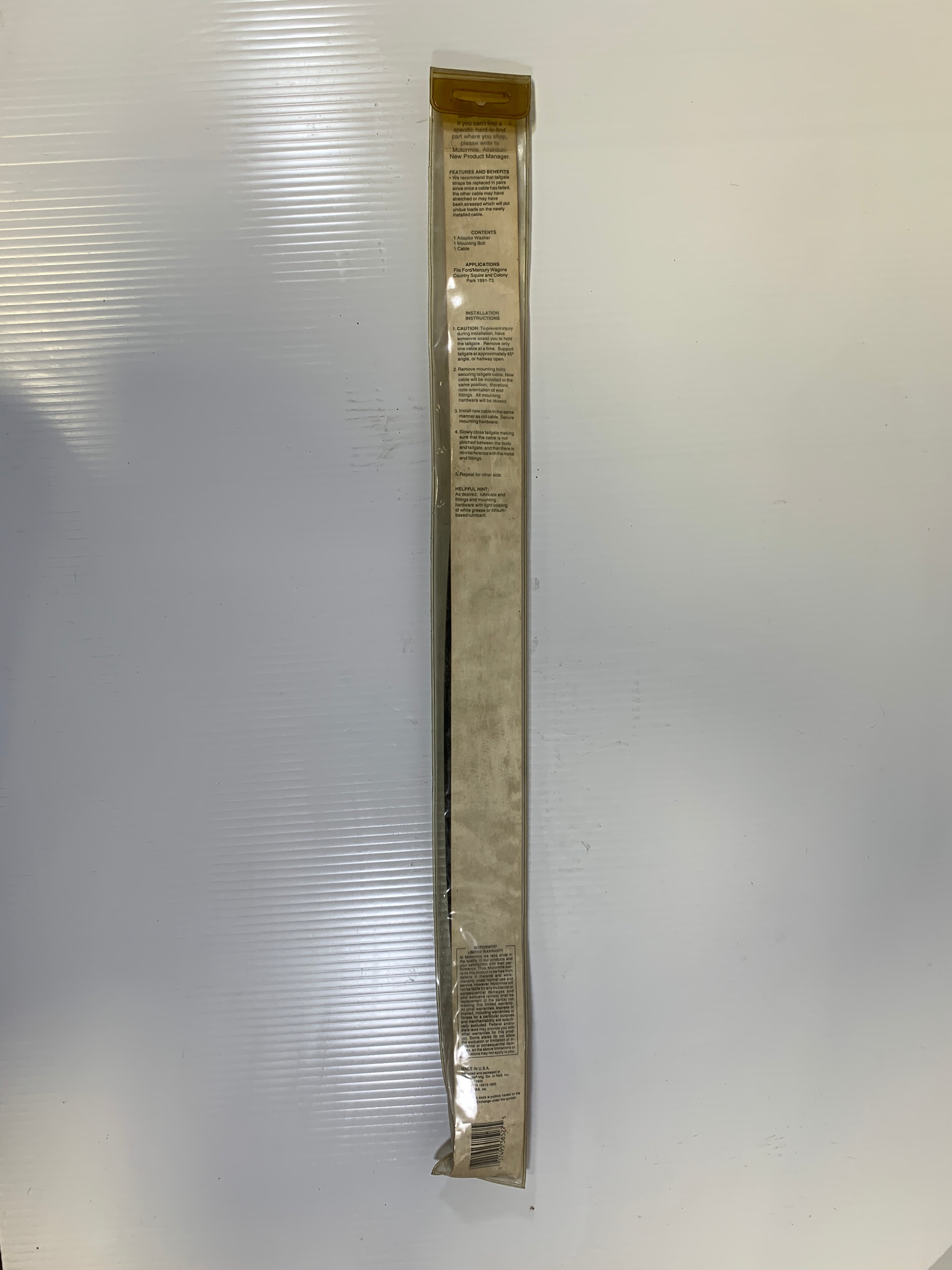 Help! Tailgate Cable 38527 Fits Ford/Mercury