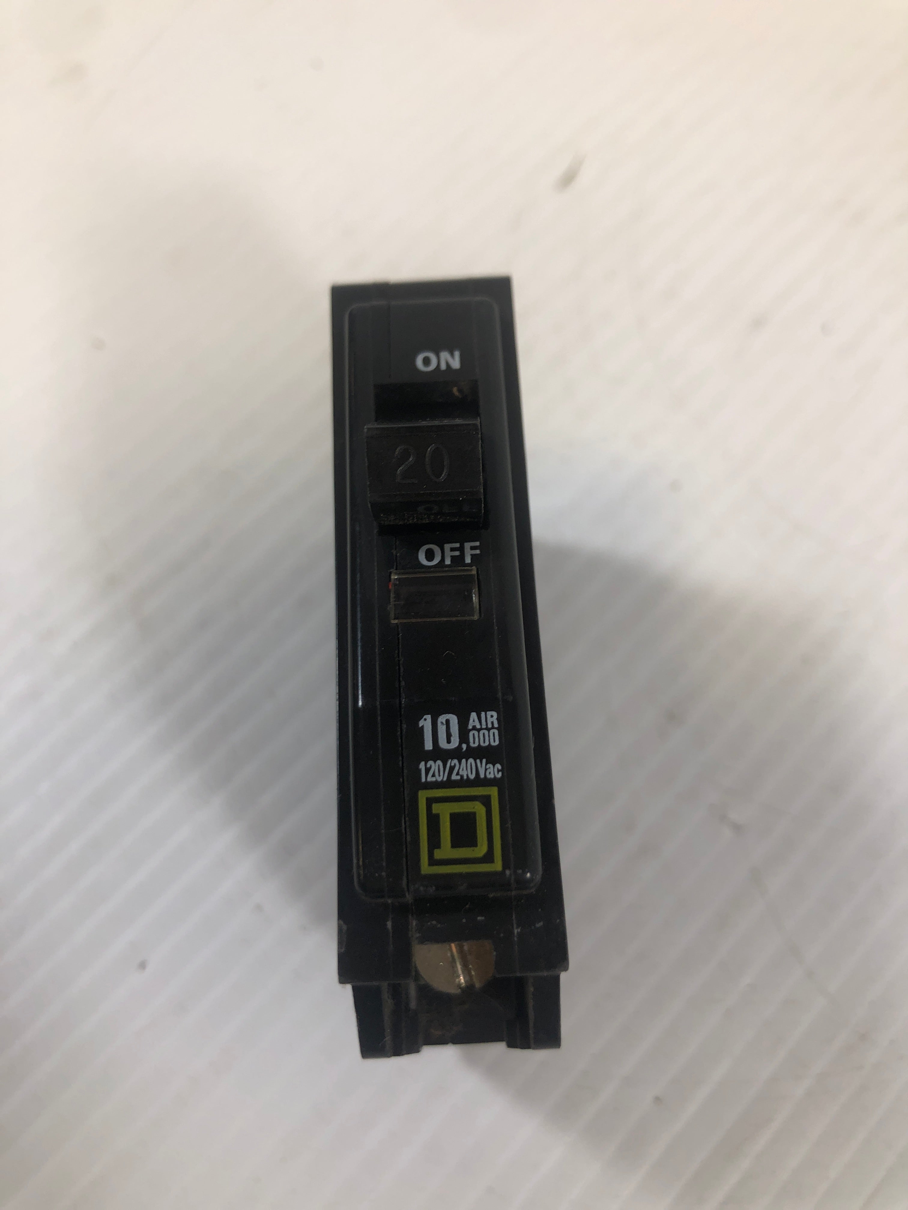 Square D 20 Amp Single Pole Circuit Breaker