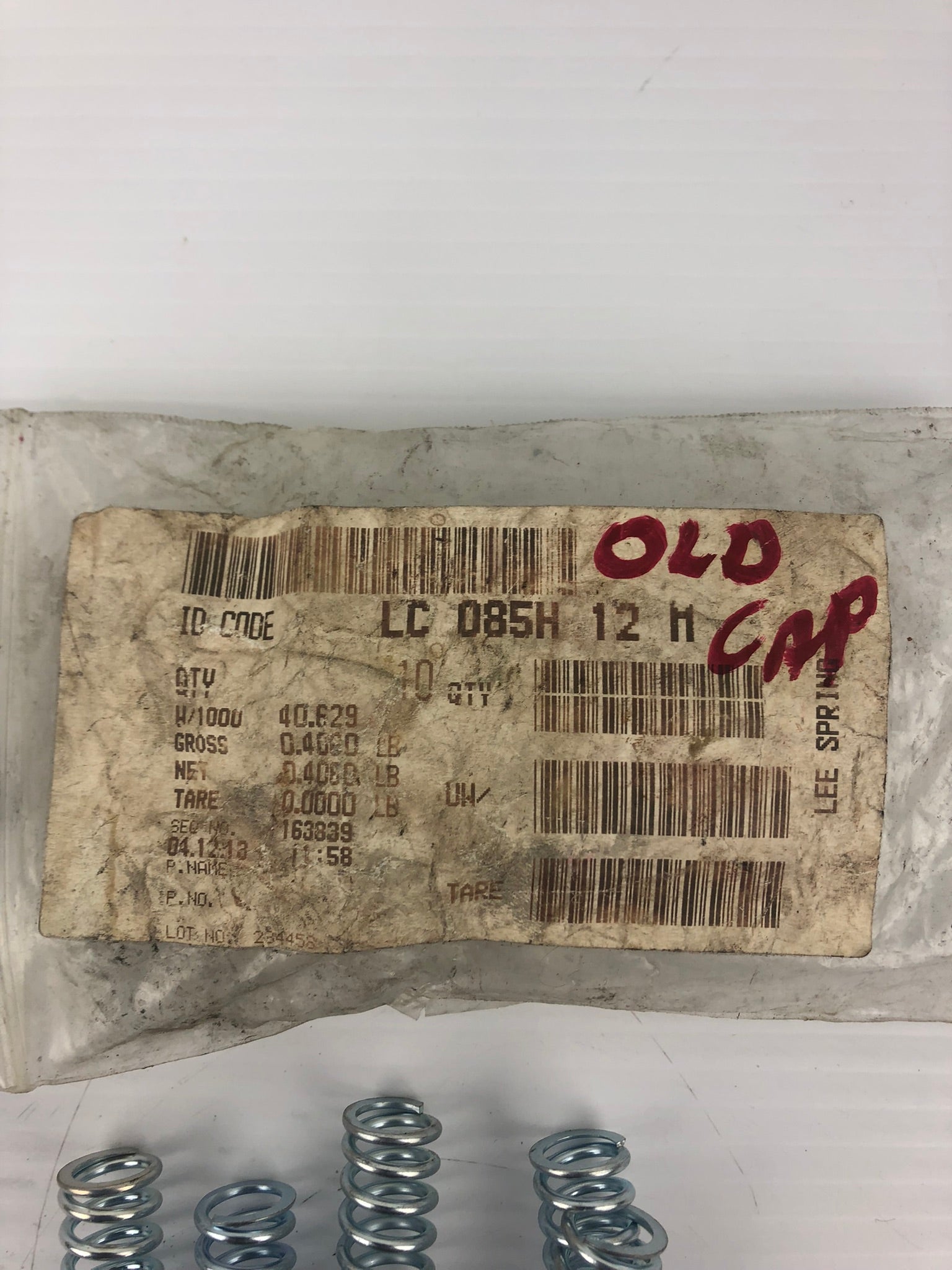 Lee Spring LC-085H-12M Compression Springs - Bag of 6