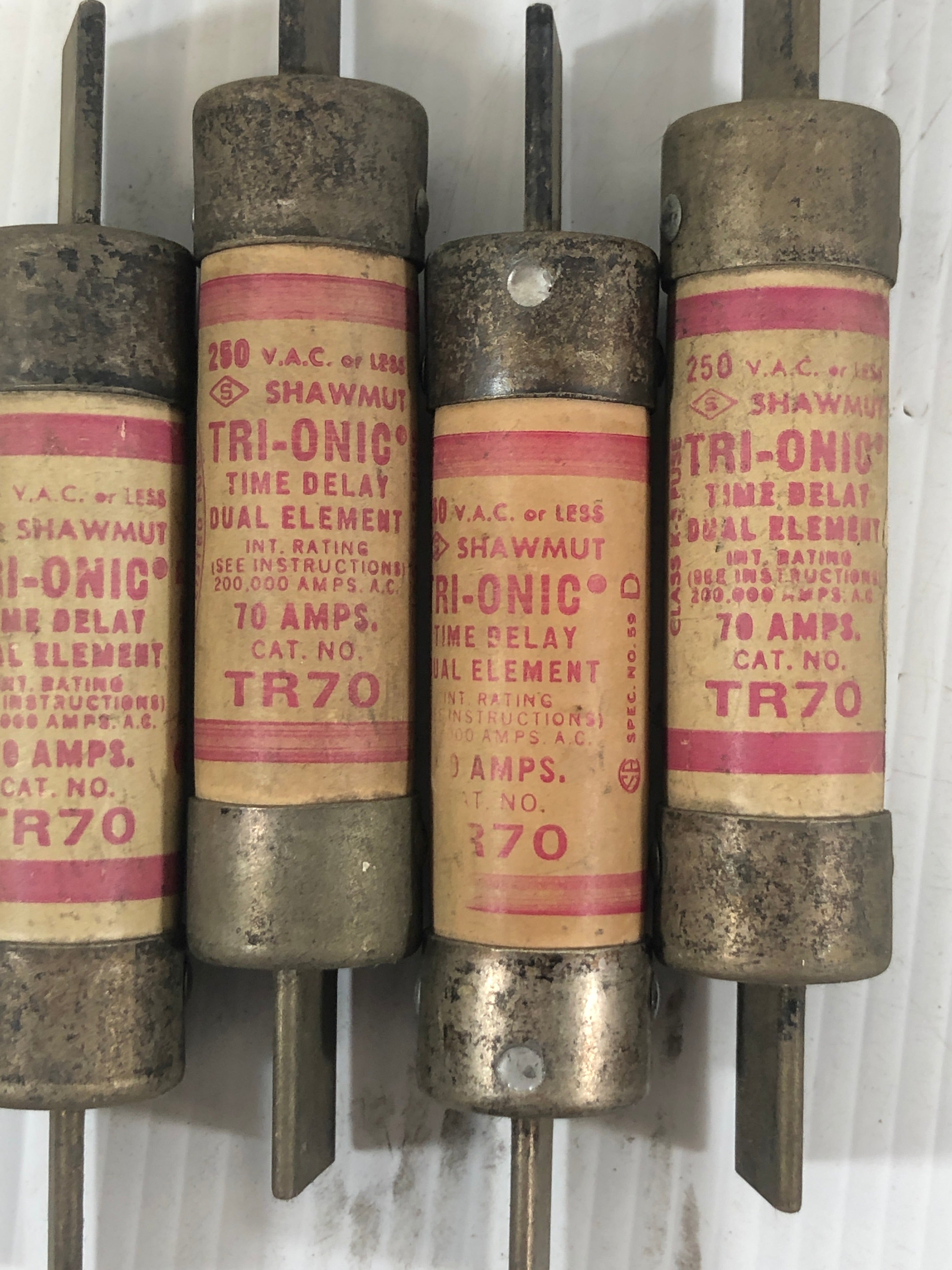 Shawmut TR70 Tri-Onic Time Delay Fuse Class K5 - Lot of 4