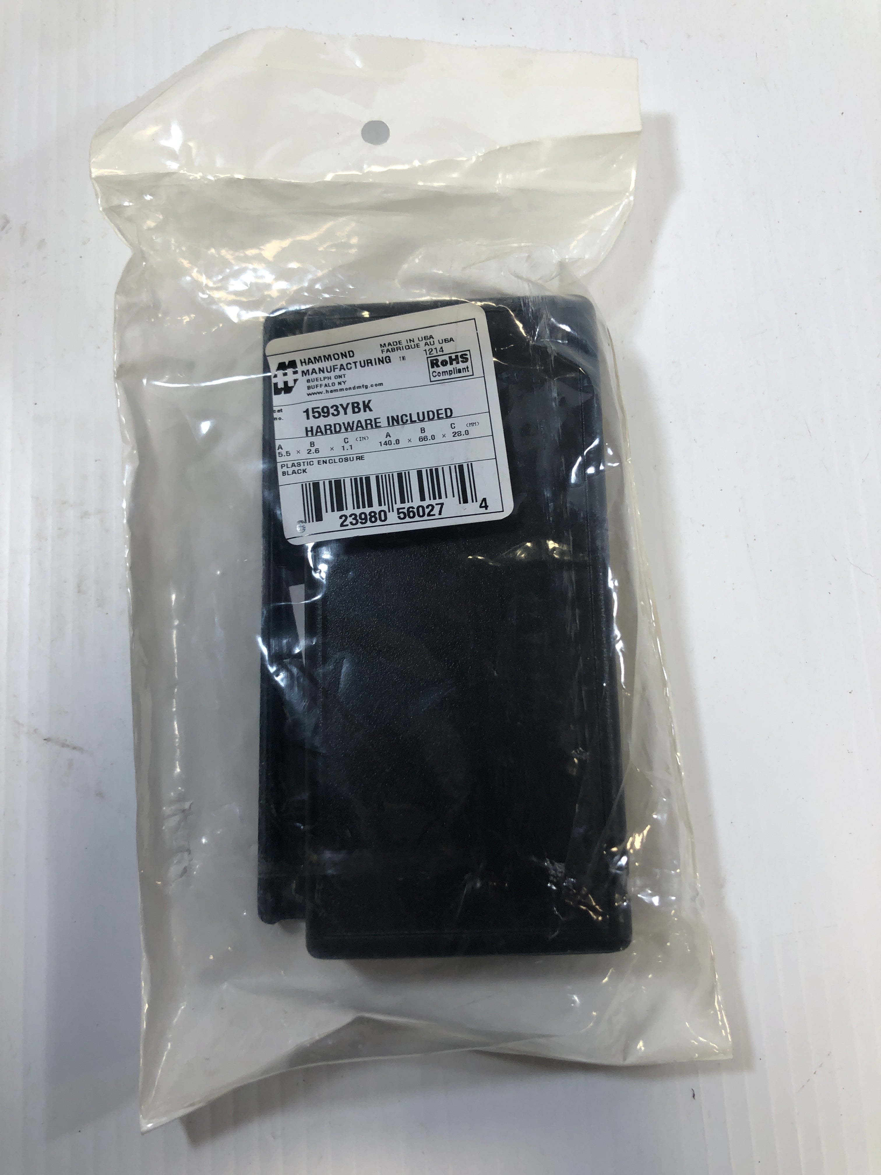 Hammond Manufacturing Plastic Enclosure Project Box Black 1593YBK