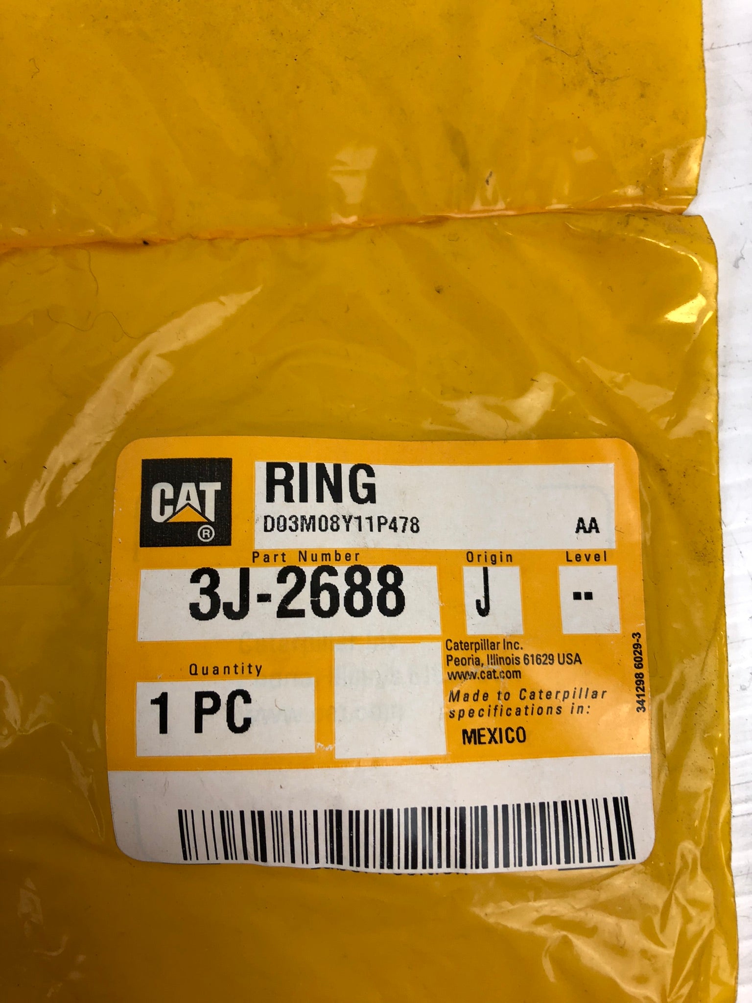 CAT 3J-2688 Ring Caterpillar 3J2688 Fits 777 777B 777C 777D 777E 777F 777G