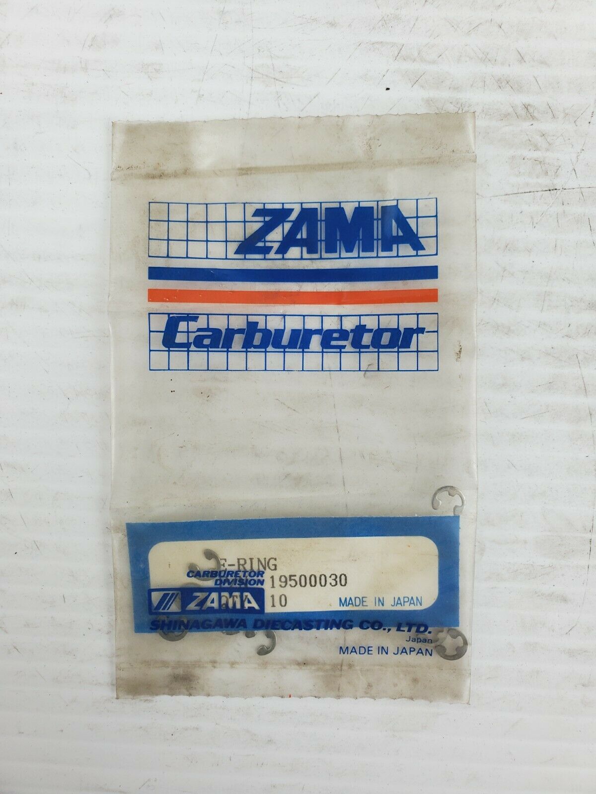 Zama Carburetor 19500030 E - Ring Quantity 10