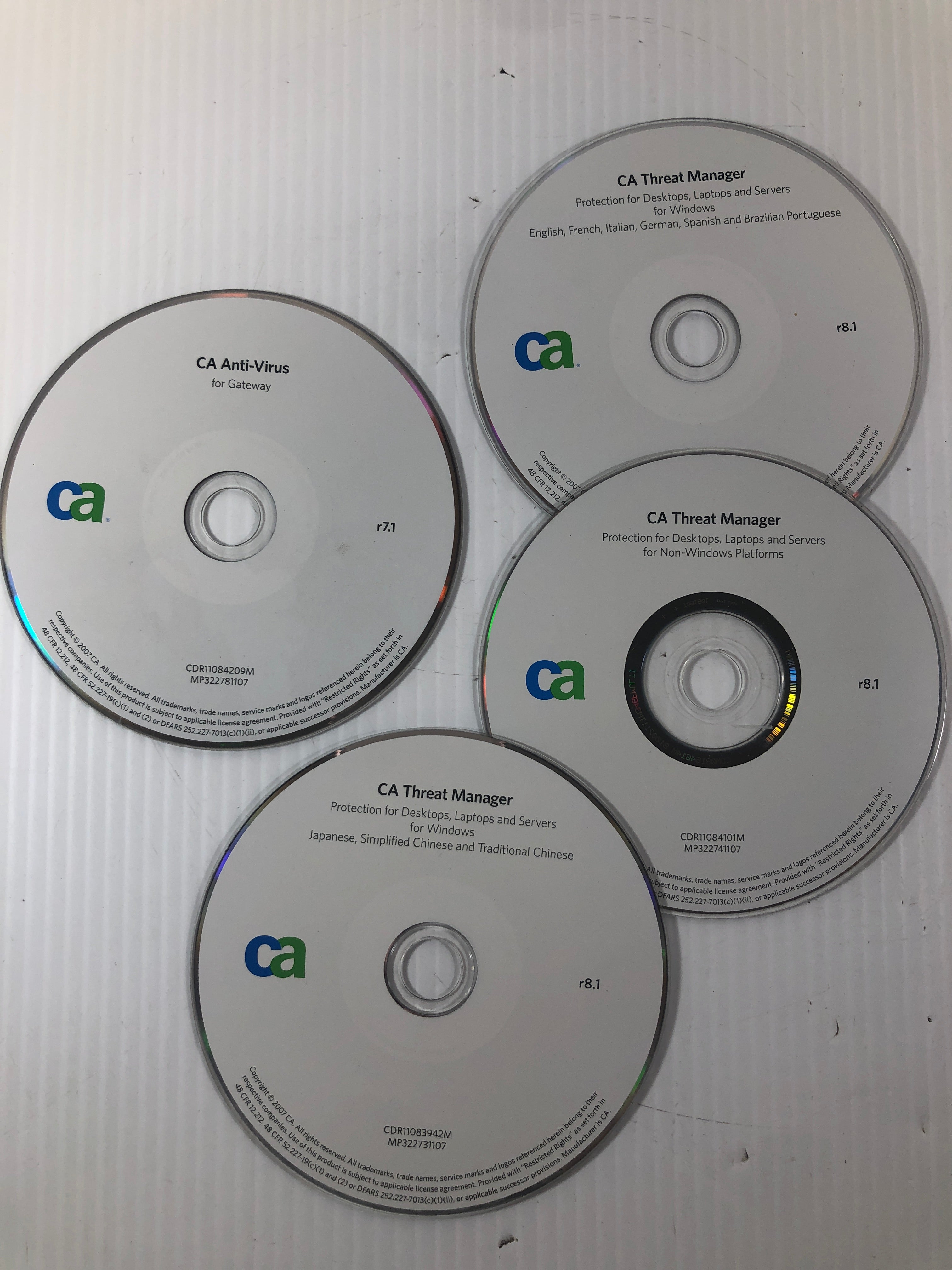 CA Threat Manager CD and Anti-Virus for Gateway r7.1 and r8.1