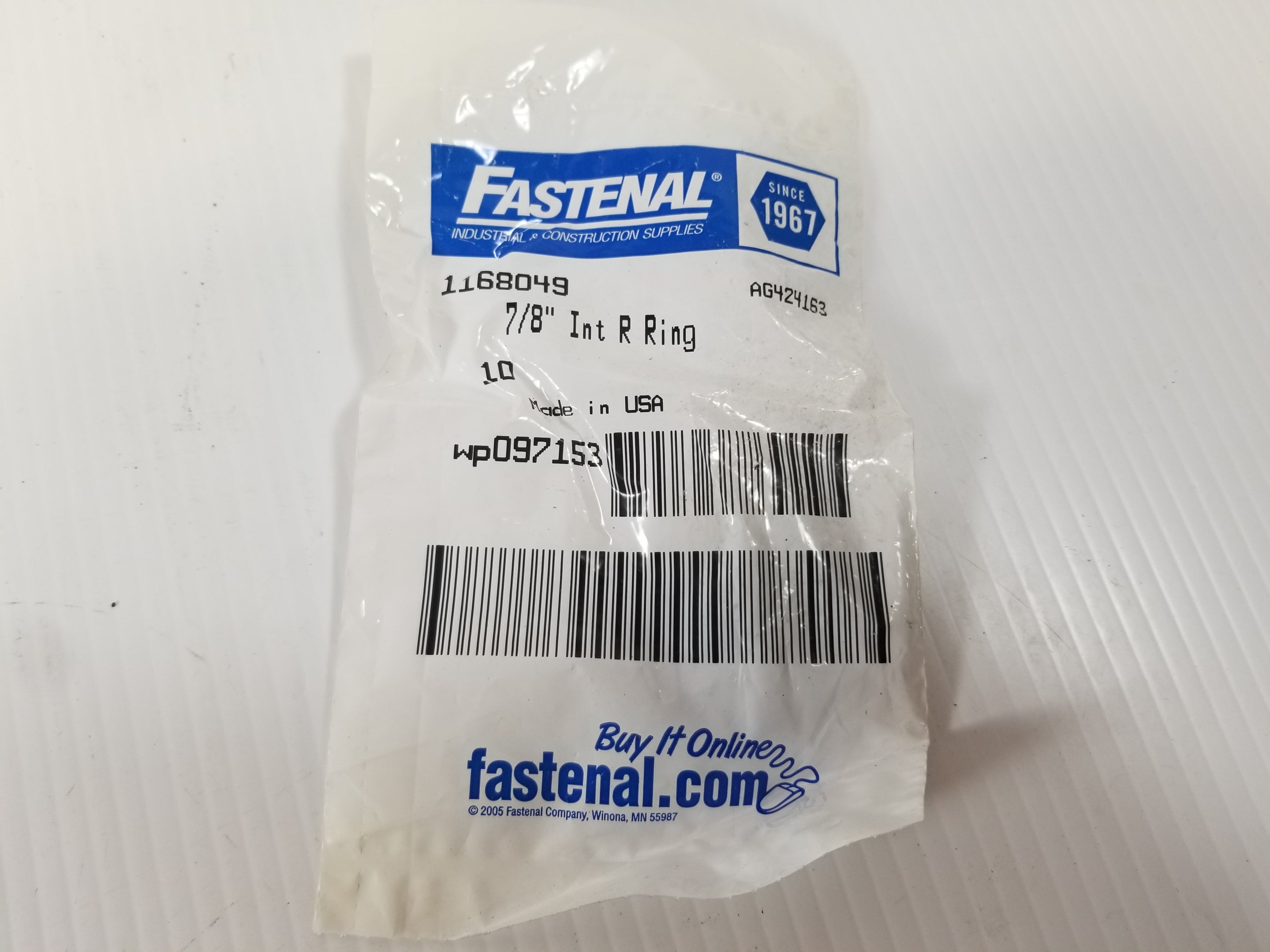 Fastenal 1168049 7/8" Retaining Ring