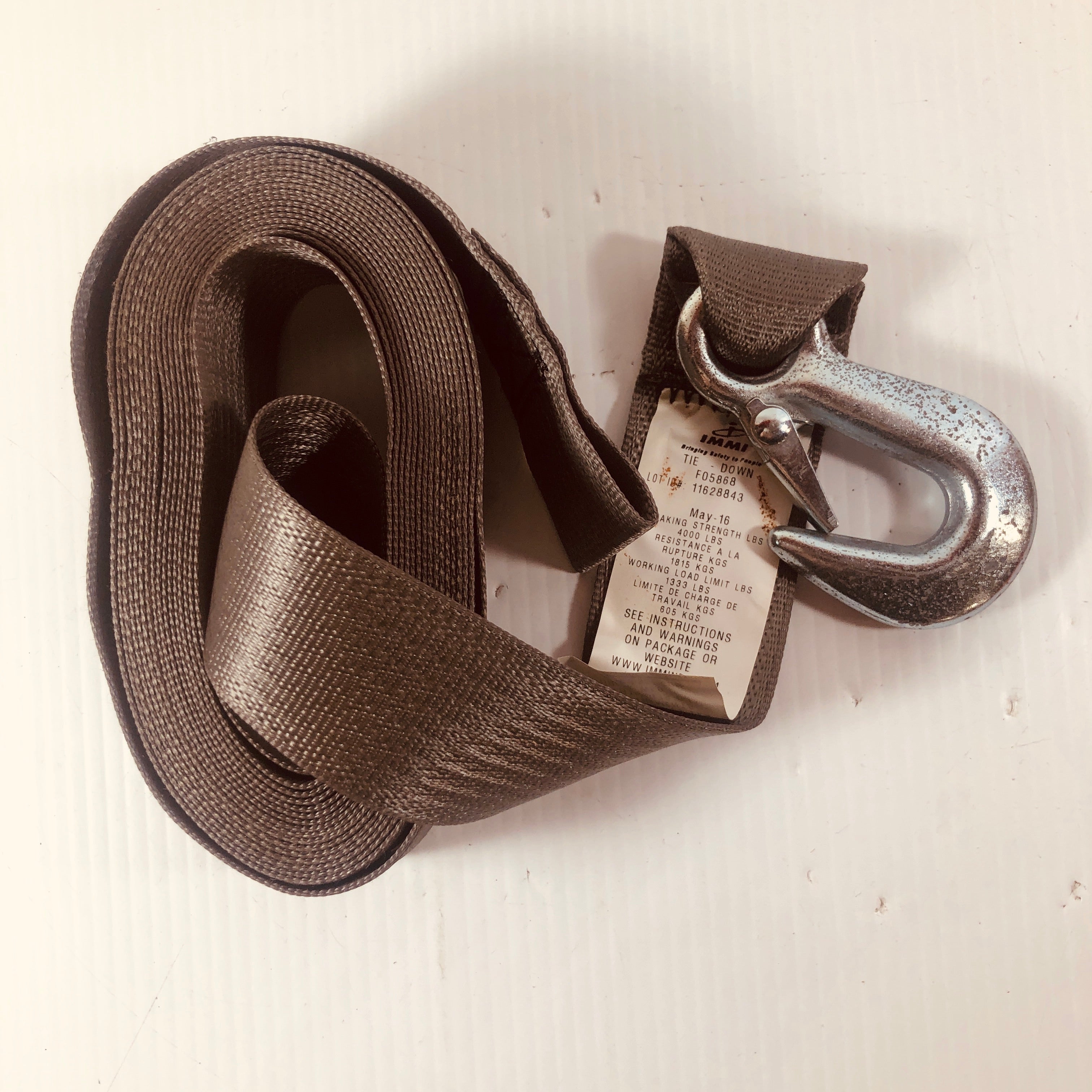 IMMI Boat and Trailer Strap 2" x 20' with Hook F05868