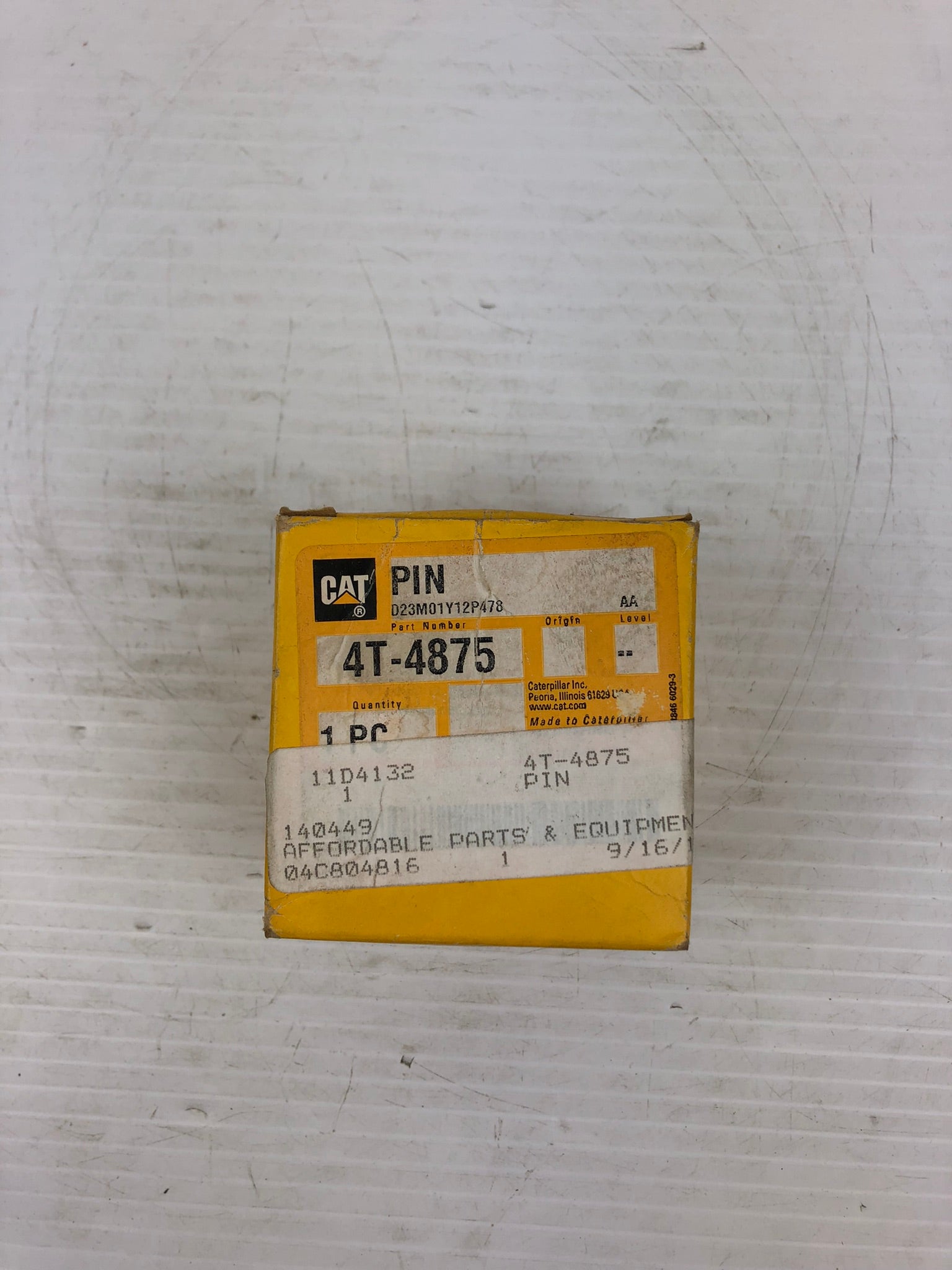 Caterpillar 4T-4875 Linkage Pin CAT 4T4875