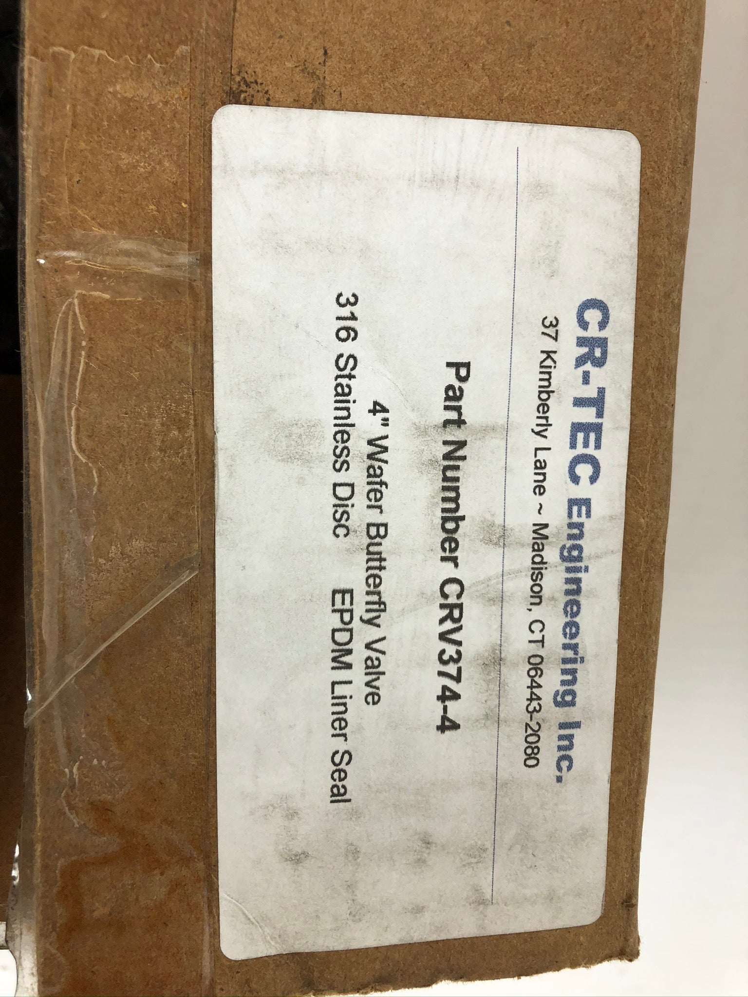 CR-TEC Engineering CRV 374-4 Wafer Butterfly Valve 4" 20W3040