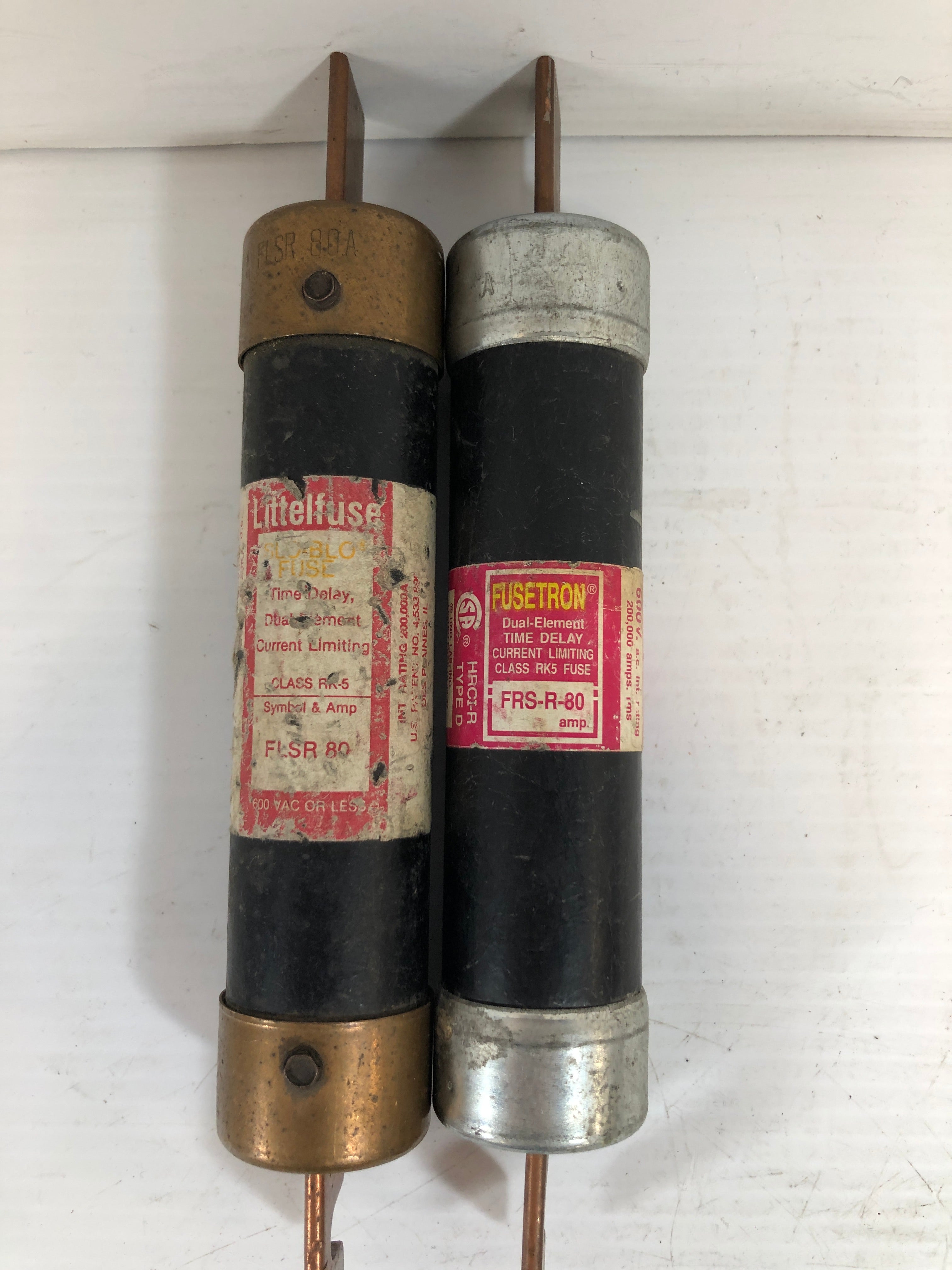 Bussman Fusetron FRS-R-80 Fuse - Lot of 2