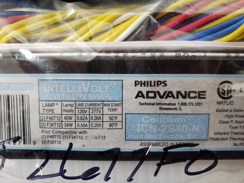 Philips Advance Ballast Centium ICN-2S40-N (Lot of 6)