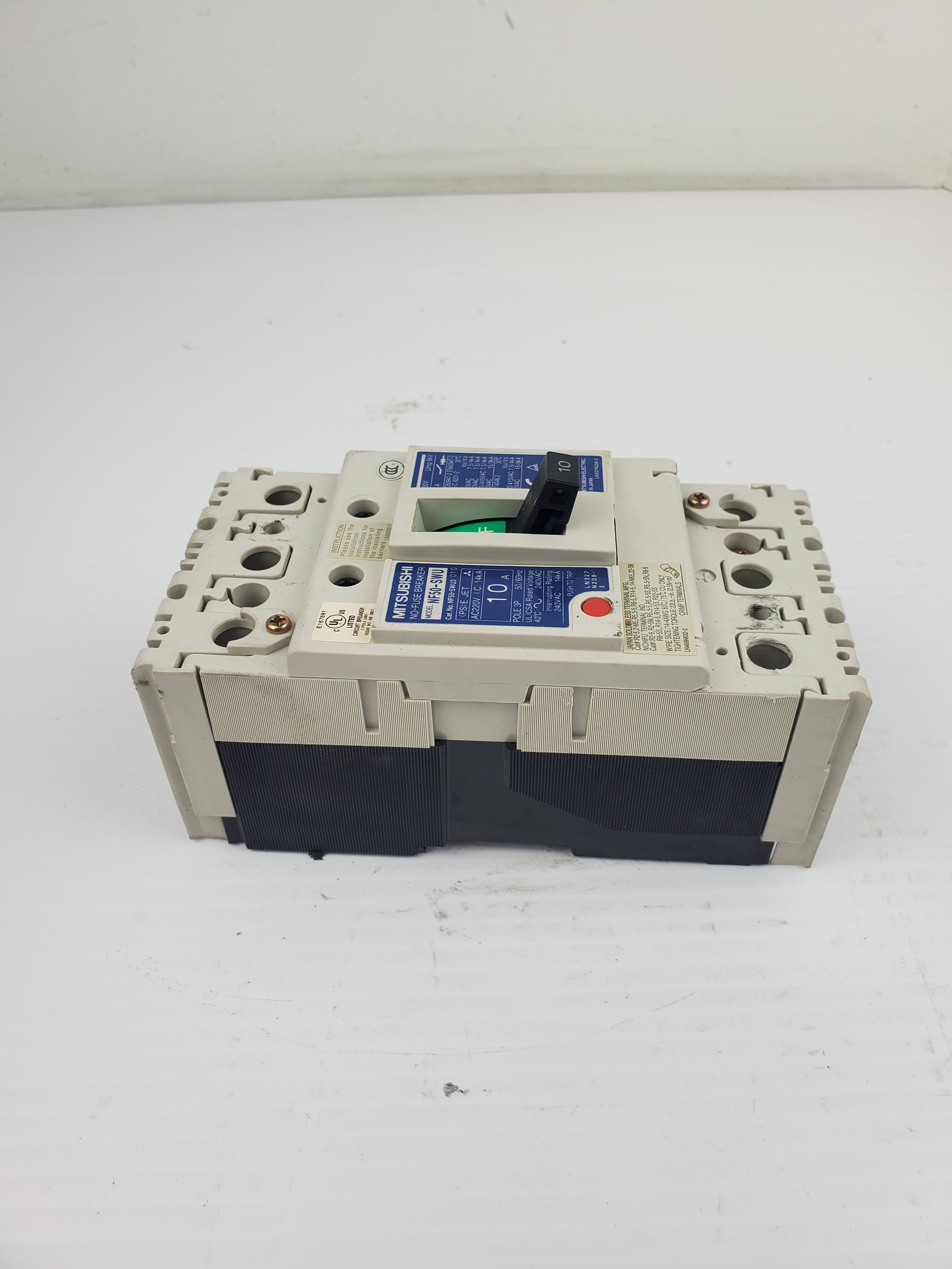 Mitsubishi NF50-SWU No-Fuse Breaker 20A POLE 3P 50/60Hz