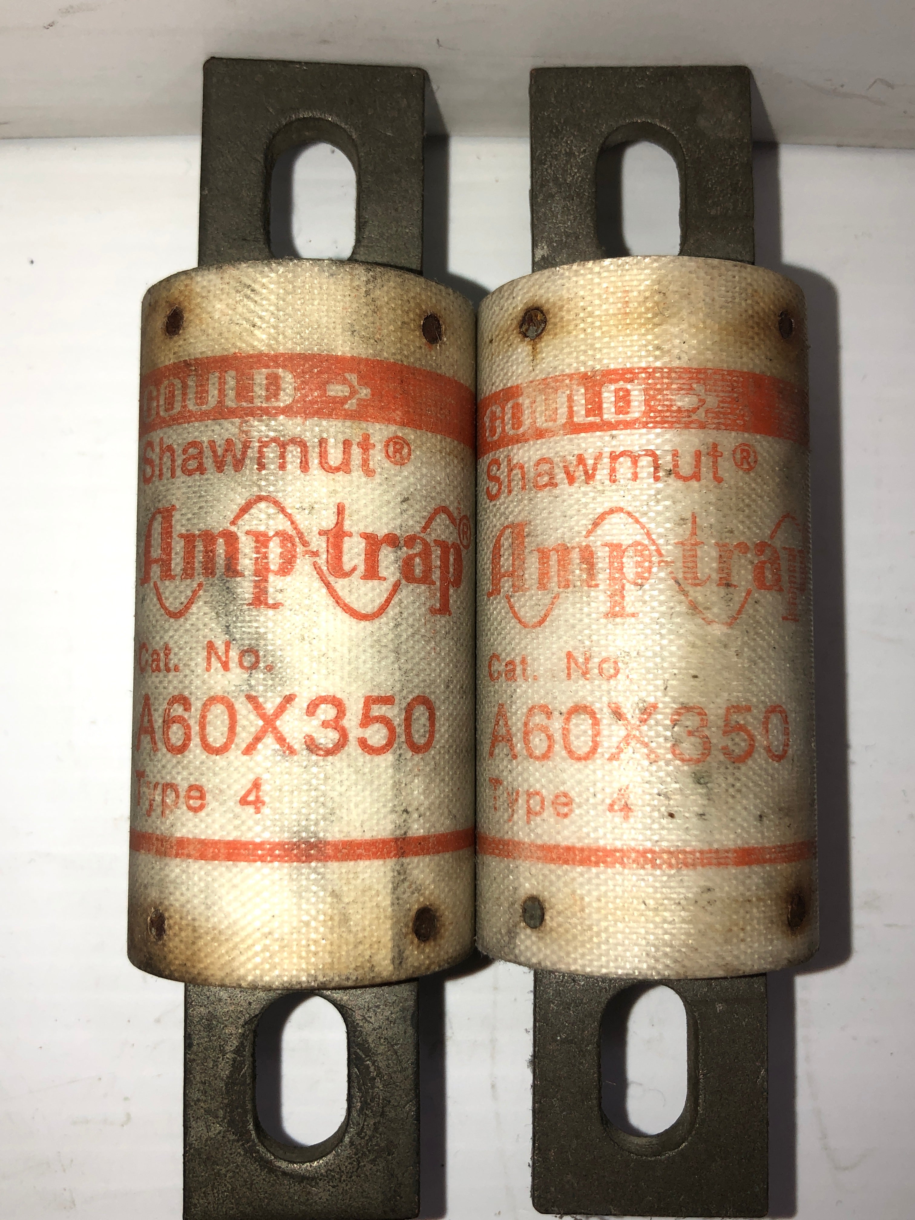 Gould Shawmut A60X350 Amp-Trap Type 4 Fuse - Lot of 6