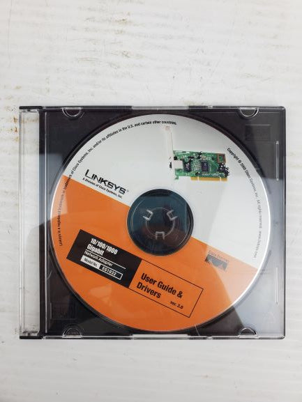 Linksys EG1032 10/100/1000 Gigabit User Guide & Drivers CD Network Adaptor