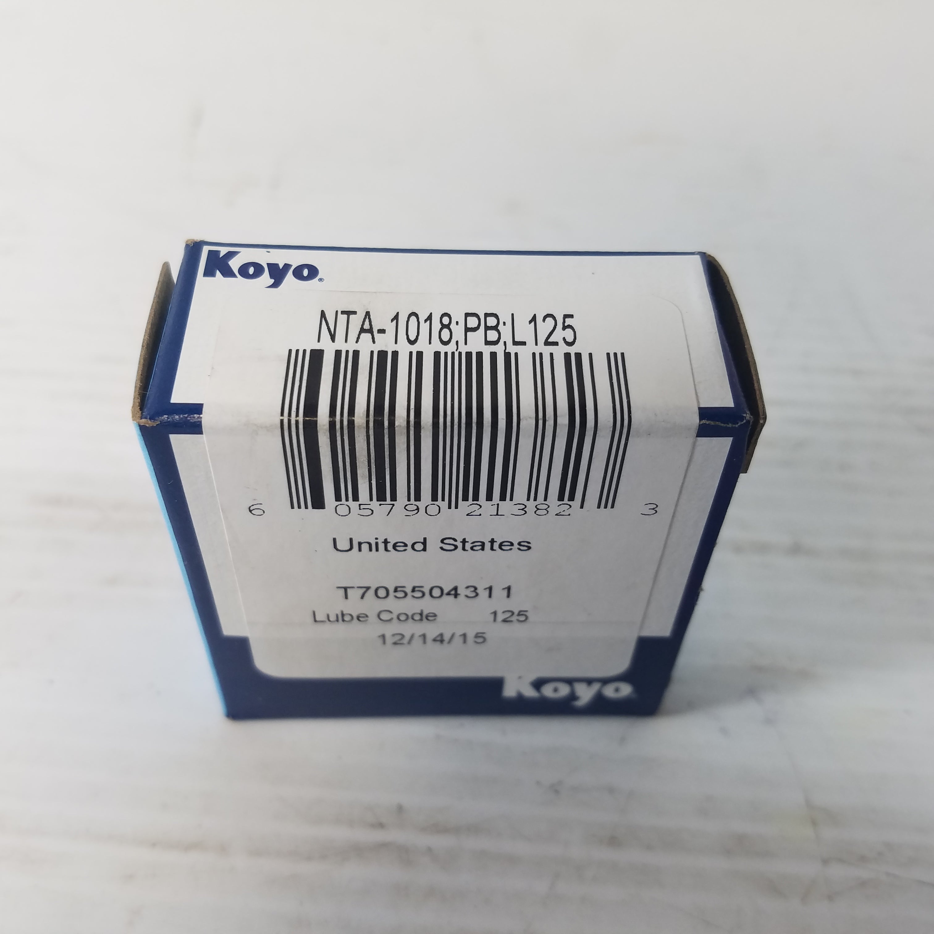 Koyo T705504311 NTA-1018 PB L125 Needle Bearing