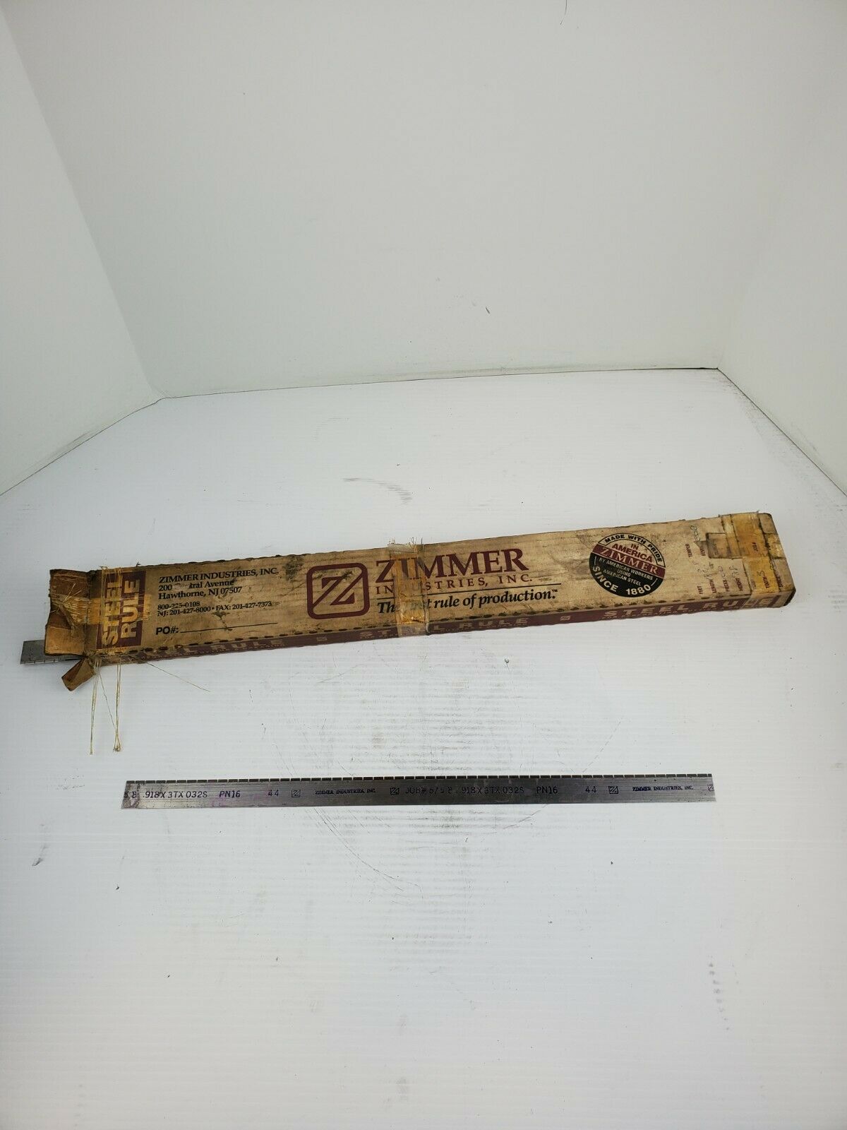 Zimmer Industries Steel Rule 918X3TX032S PN16 44 Partial Box (52 Count)