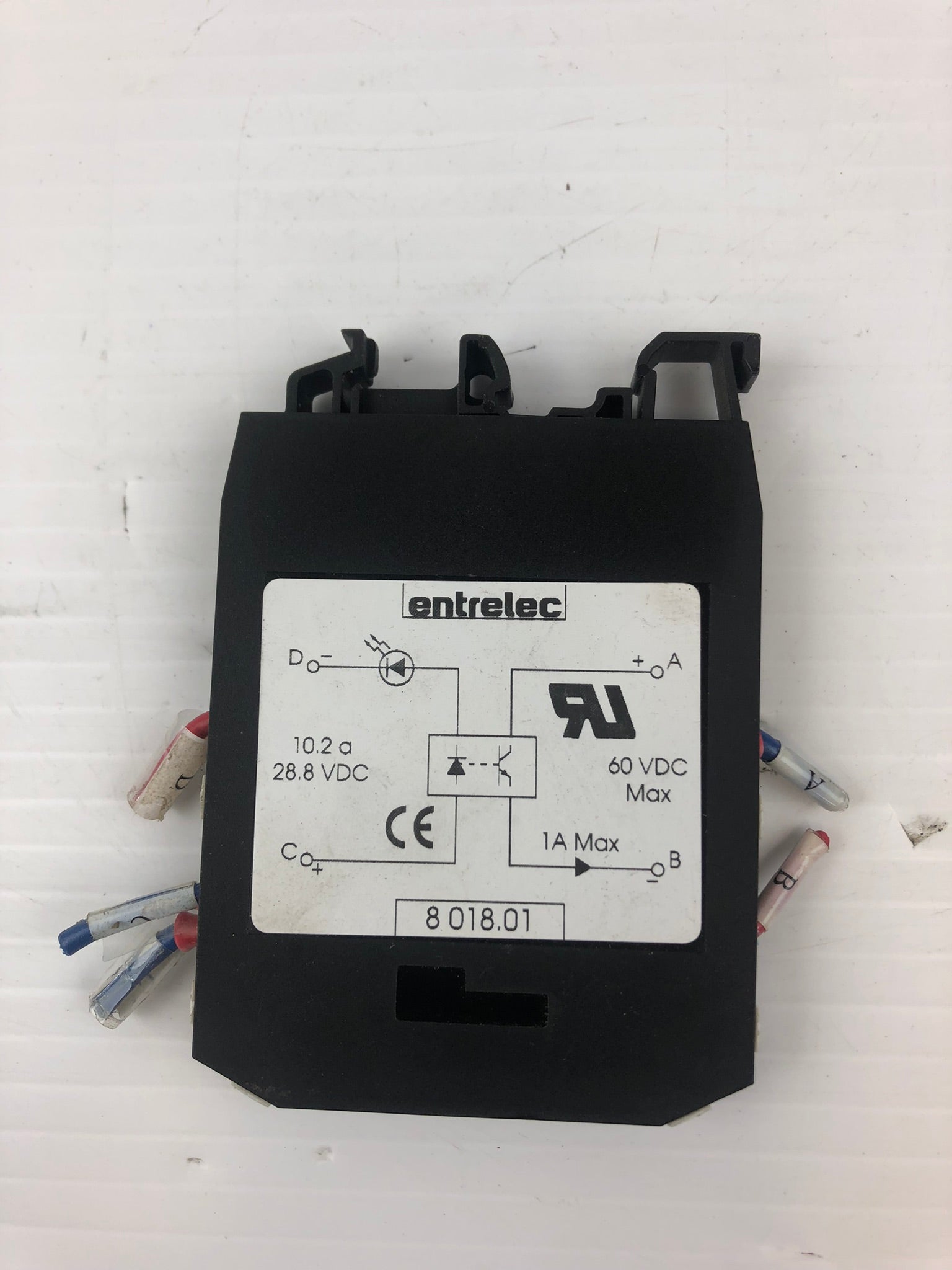 Entrelec 8018.01 Terminal Block 10.2A 28.8-60VDC