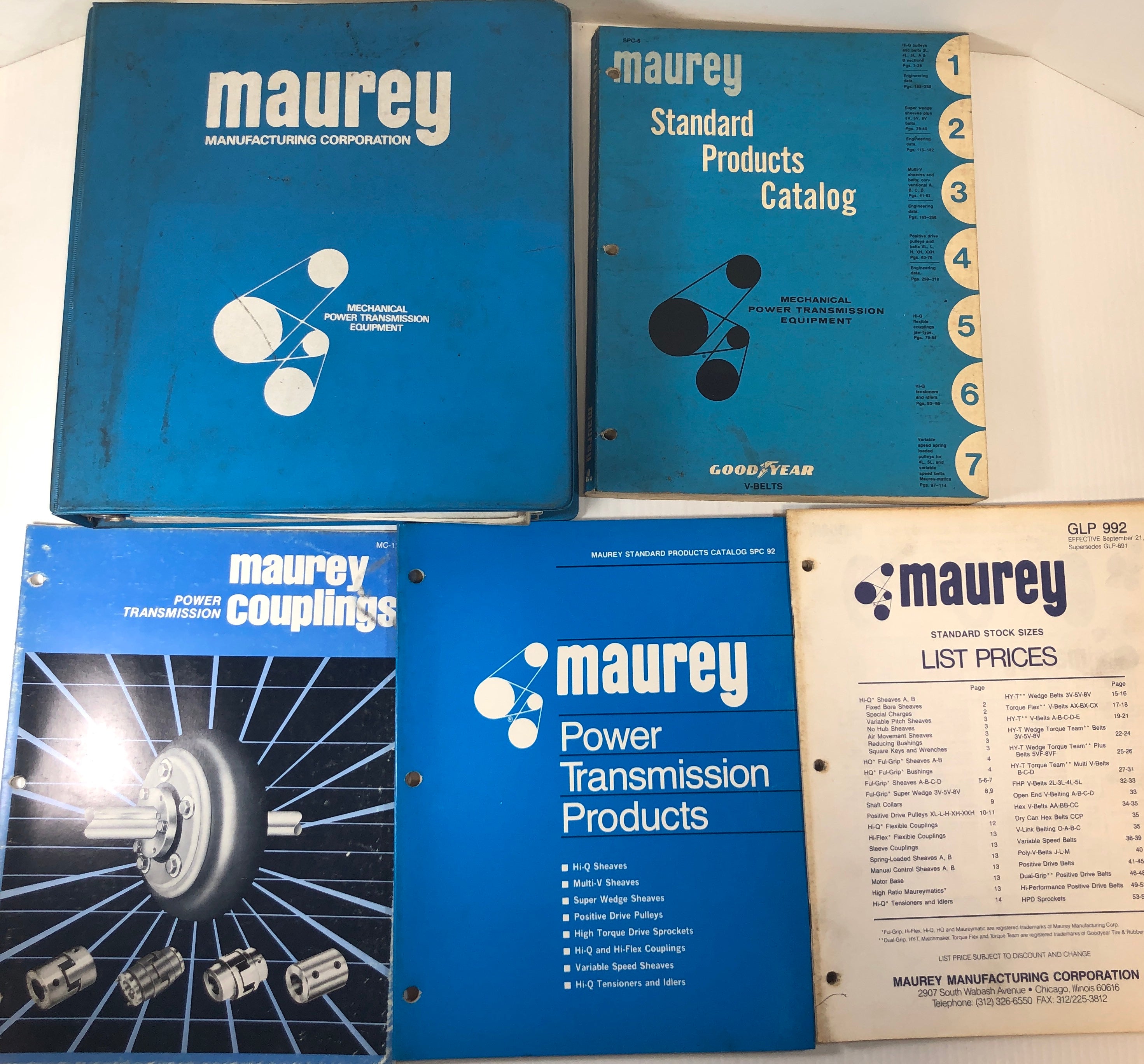 Maury Standard Products Catalog Power Transmission Catalog Lot