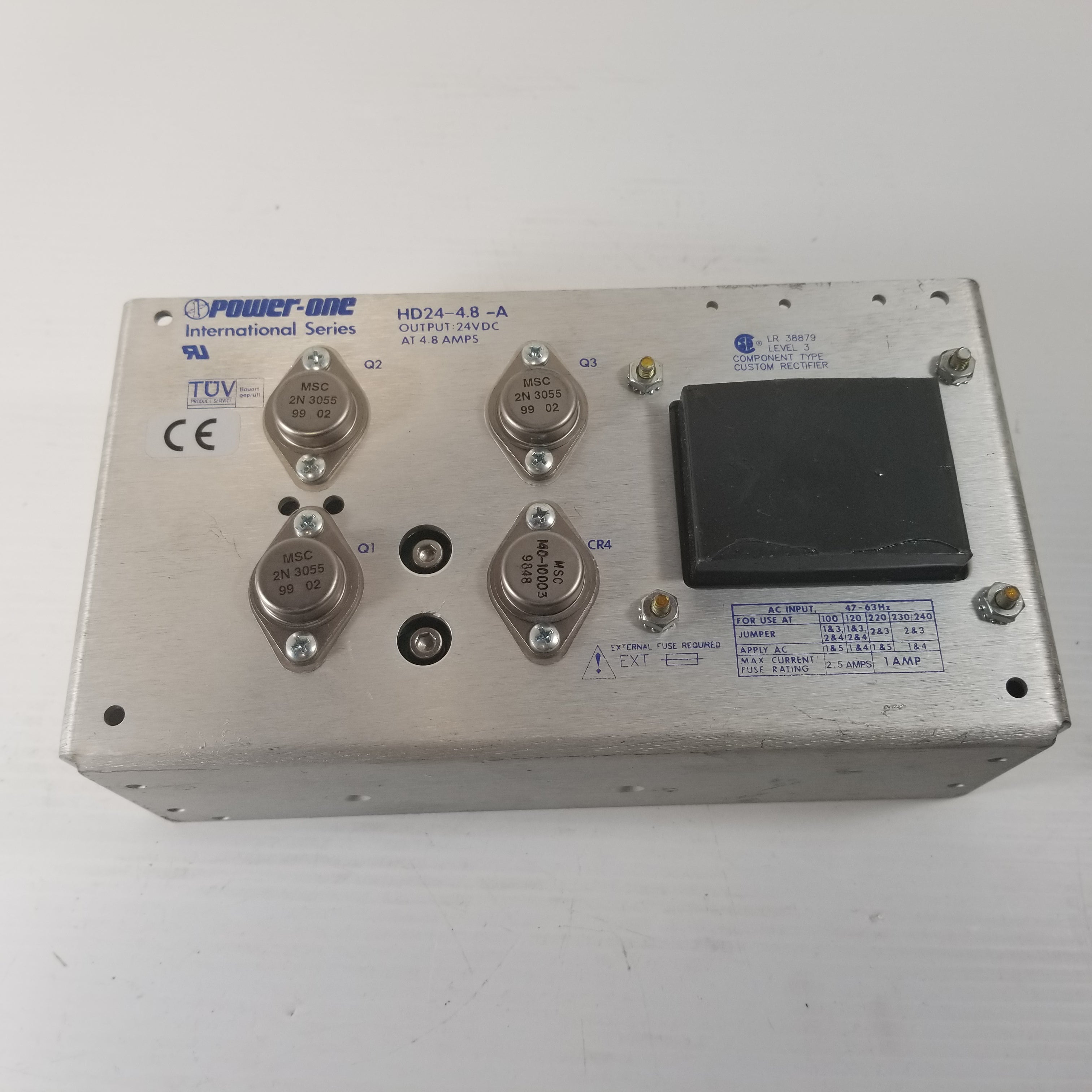 Power-One HD24-4.8-A Power Supply Output 24VDC At 4.8 Amps