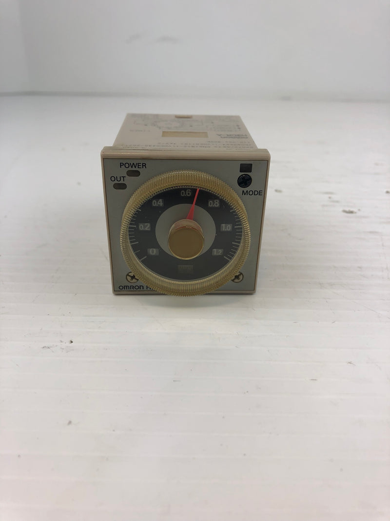 OMRON H3CR-A Timer Switch Type 100 to 240 VAC 50/60Hz 0-1.2 Sec