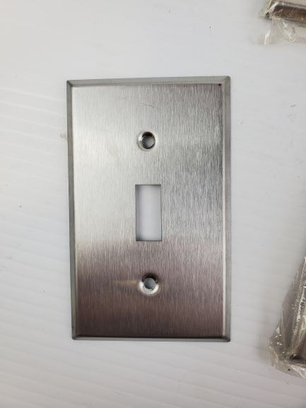 Single Switch Stainless Wall Plate Covering No Hardware Included (Lot of 17)