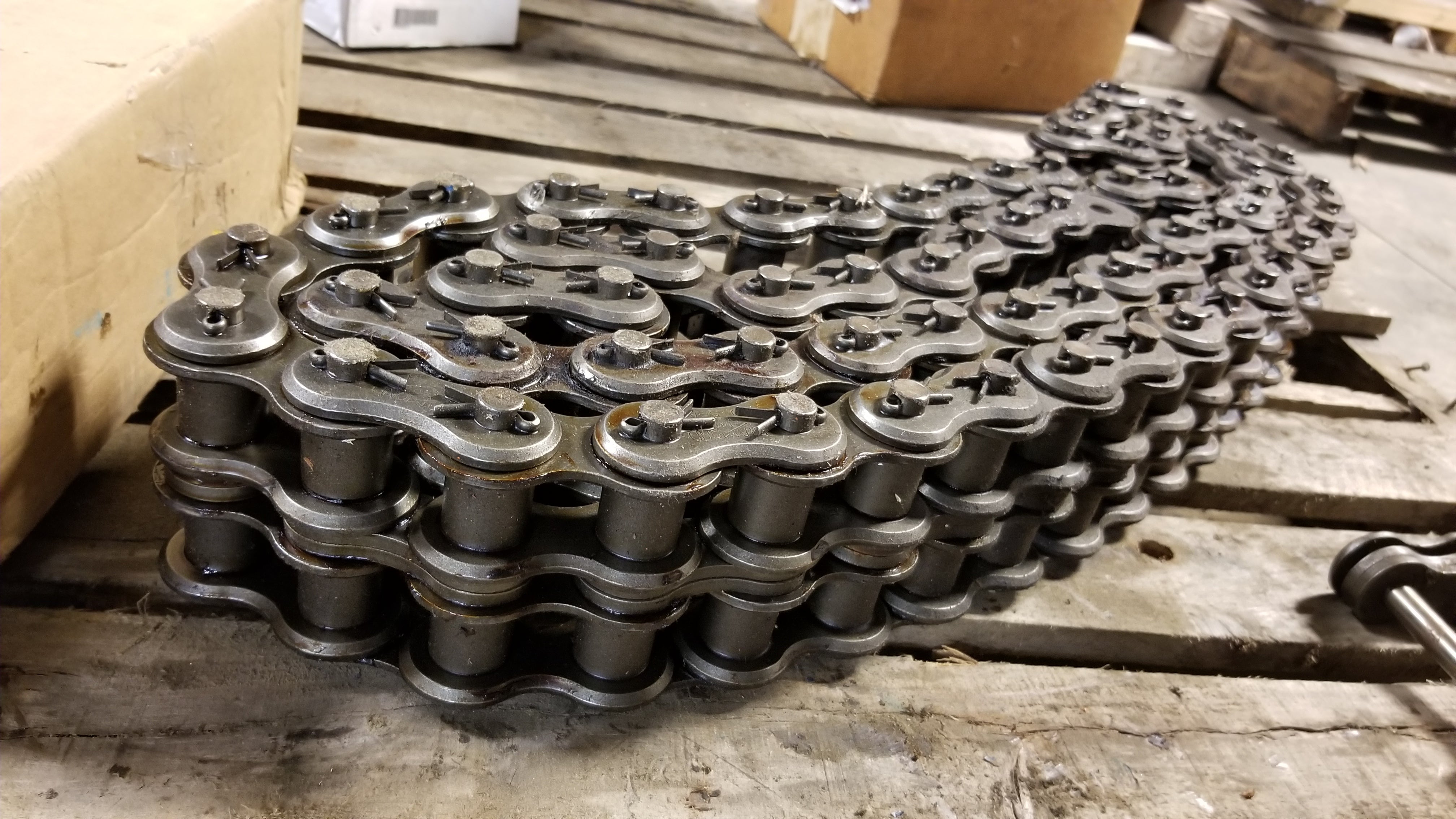 Diamond 140 Roller Chain Double Row 118" Long (~9.8')