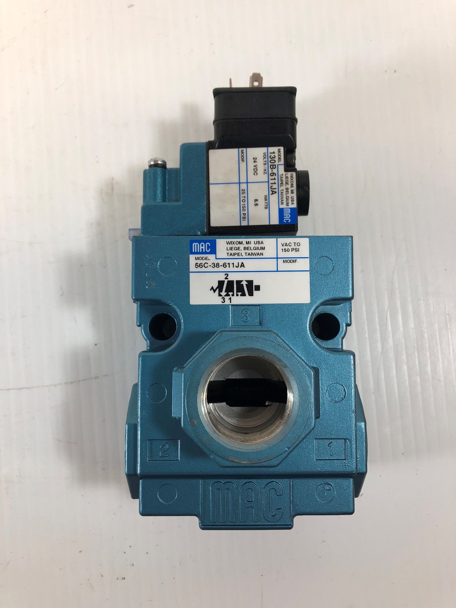 MAC 56C-38-611JA Solenoid Valve with 130B-611JA