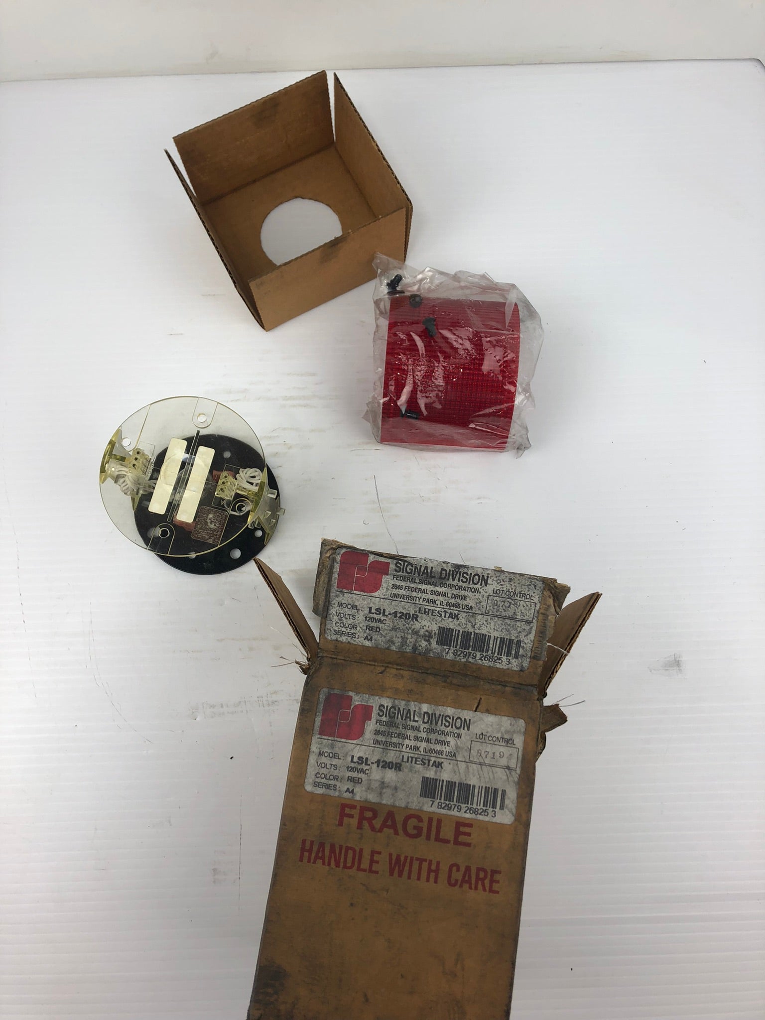 Federal Signal LSL-120R Lite Stak Base Red Plastic Series A4 120V